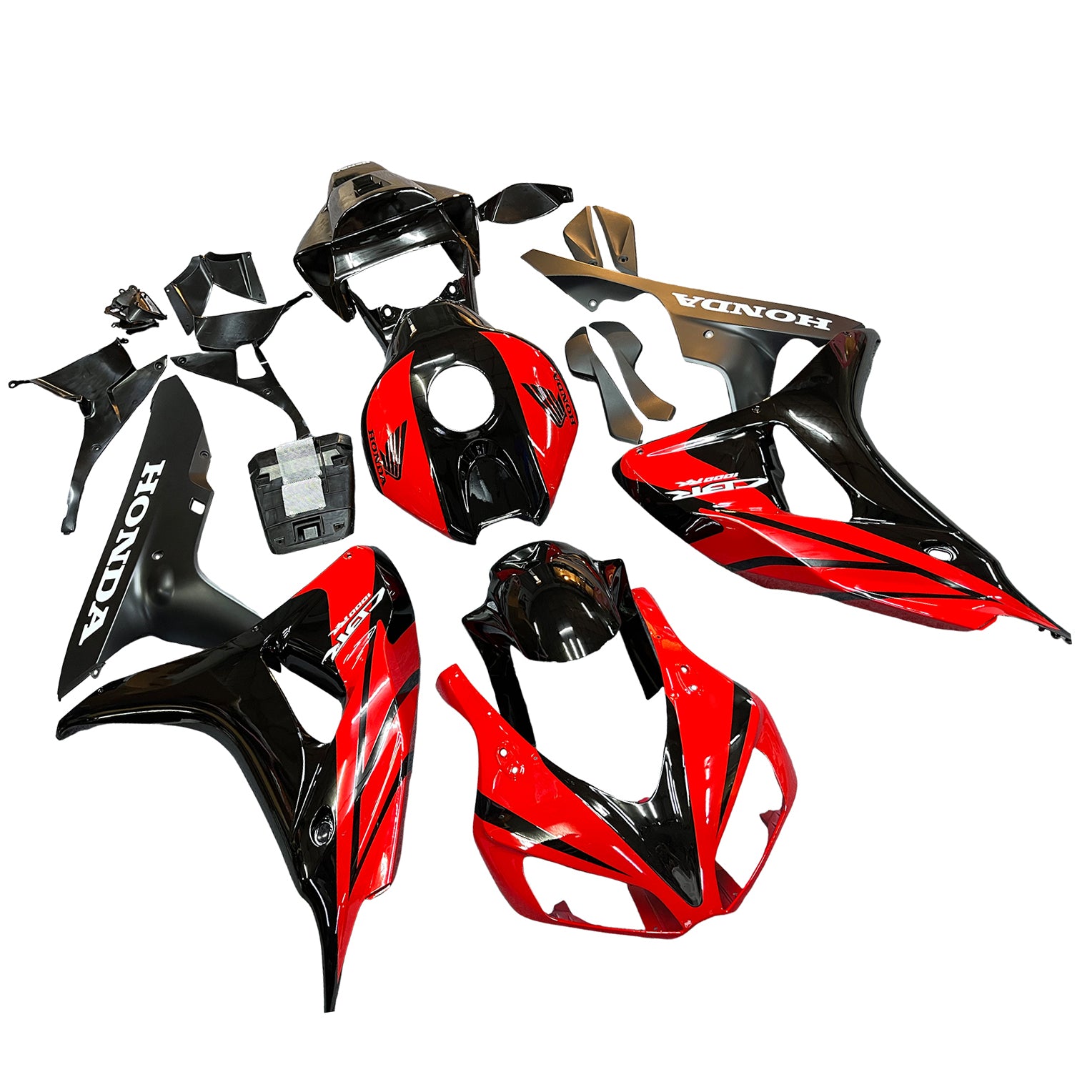 Fairings 2006-2007 Honda CBR 1000 RR Black and Red CBR  Generic