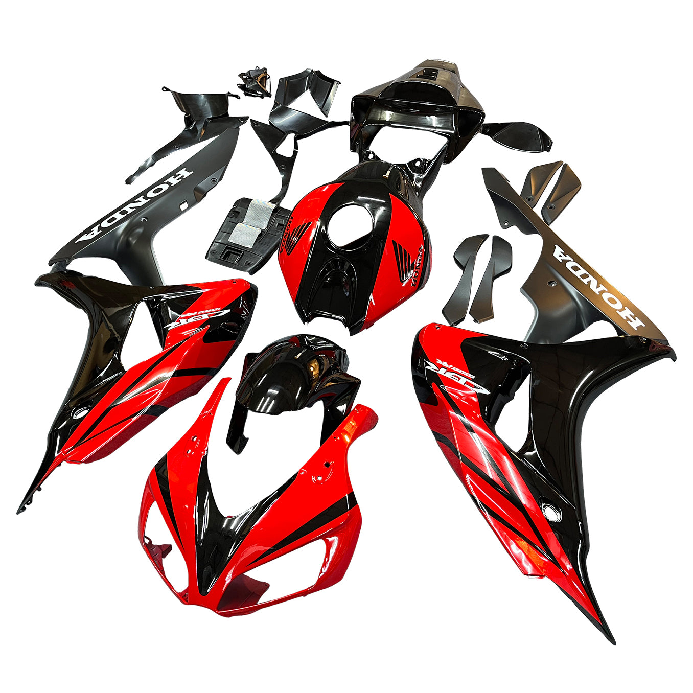 Fairings 2006-2007 Honda CBR 1000 RR Black and Red CBR  Generic