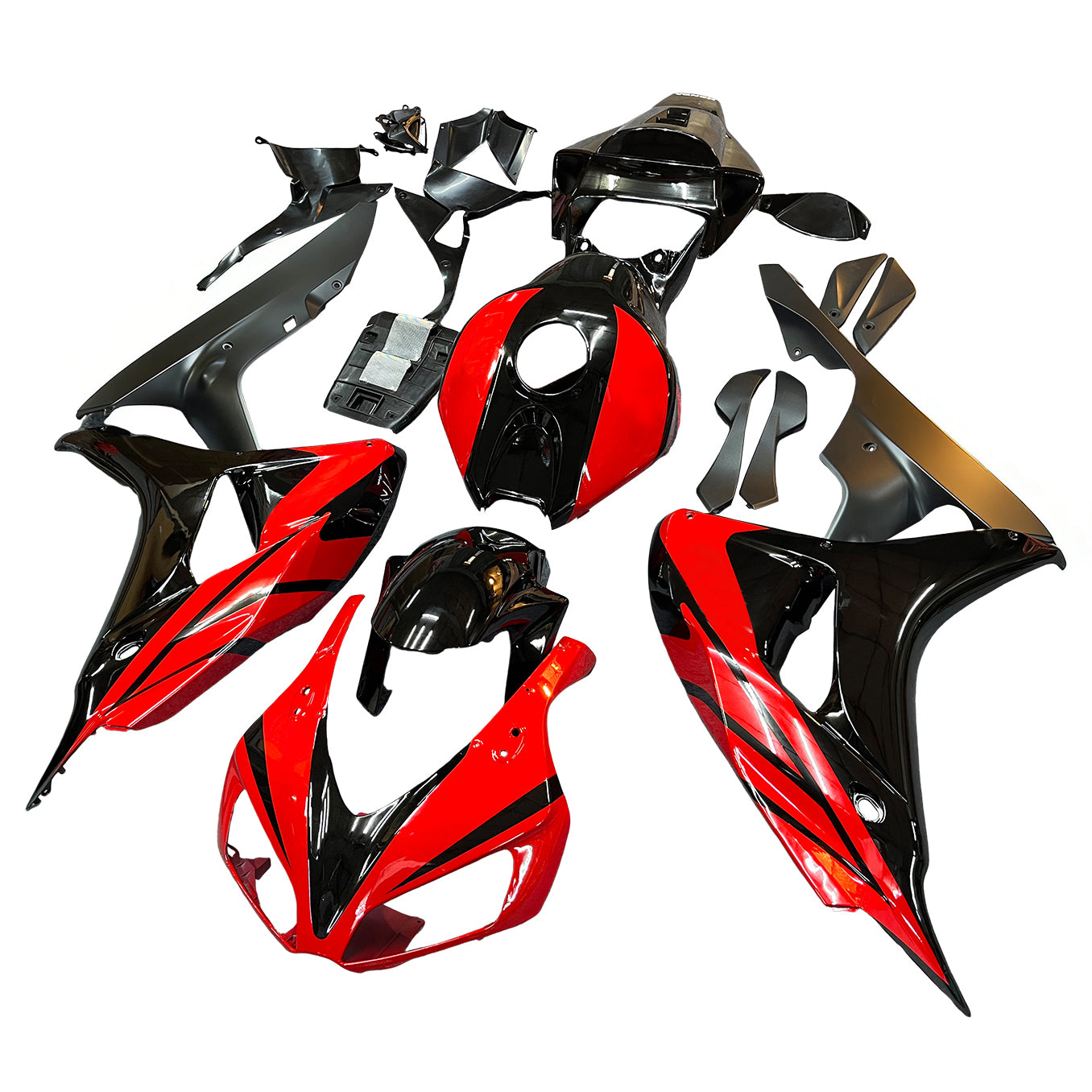 Fairings 2006-2007 Honda CBR 1000 RR Black and Red CBR  Generic