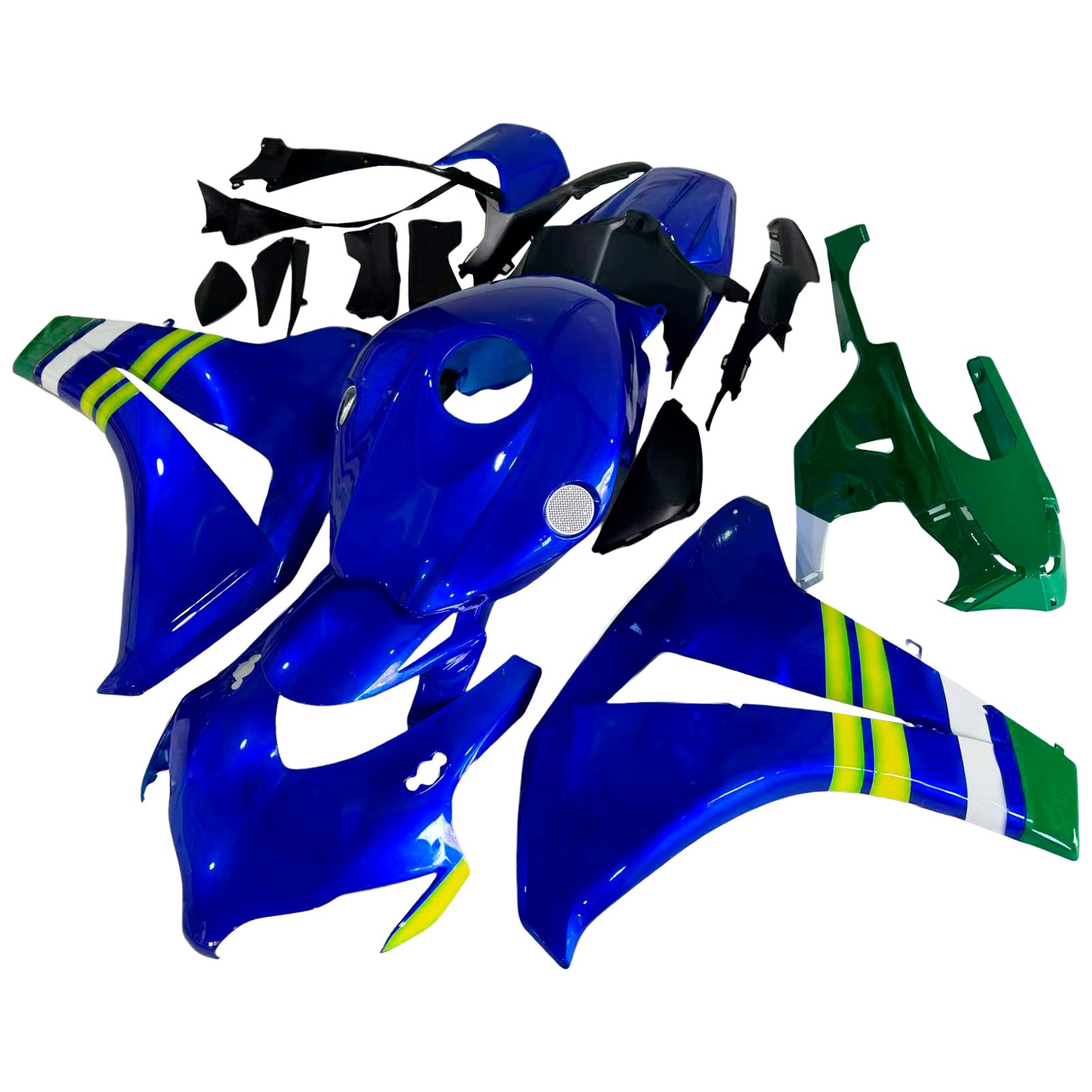Fairings 2008-2011 Honda CBR1000 RR Blue Green Movistar  Generic