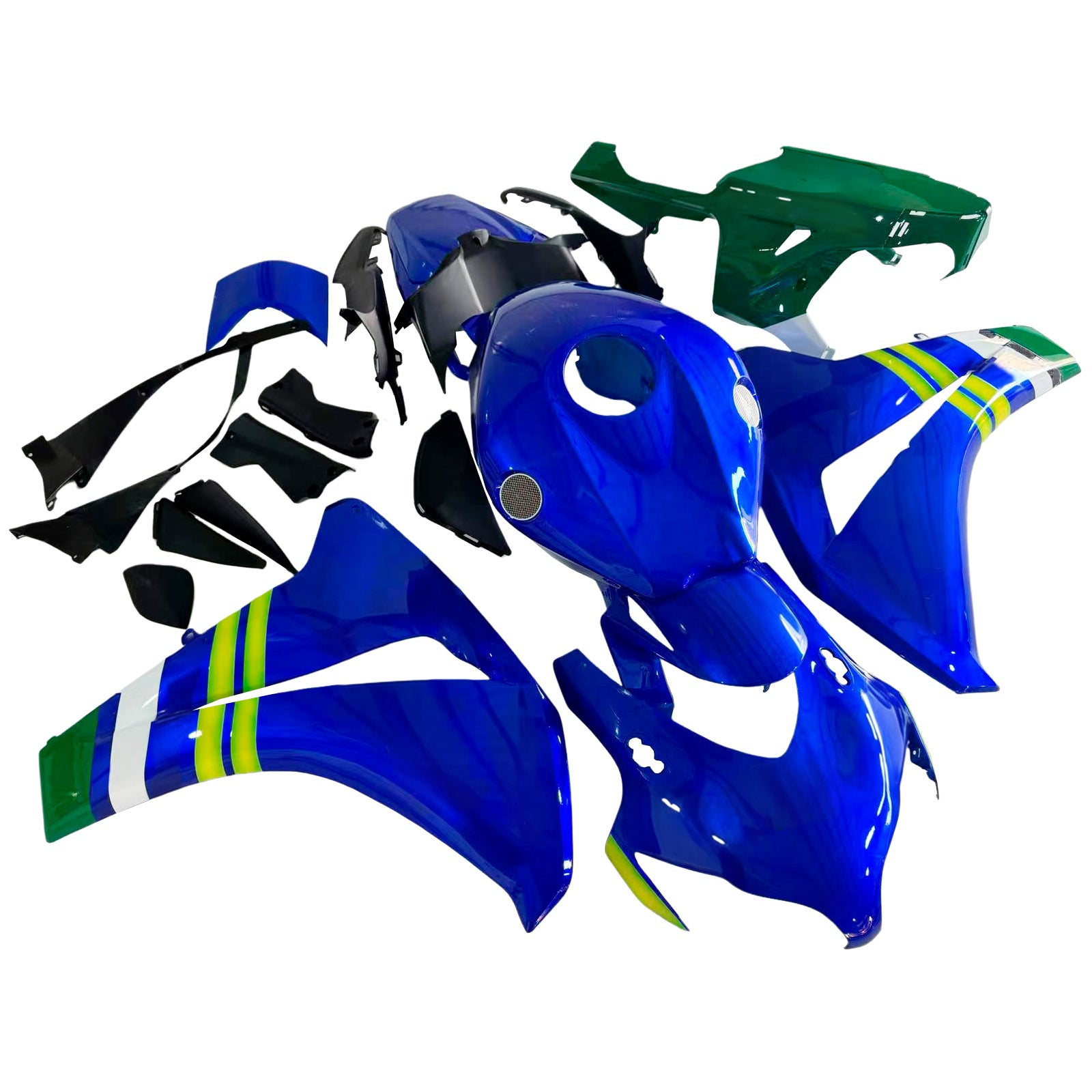 Fairings 2008-2011 Honda CBR1000 RR Blue Green Movistar  Generic