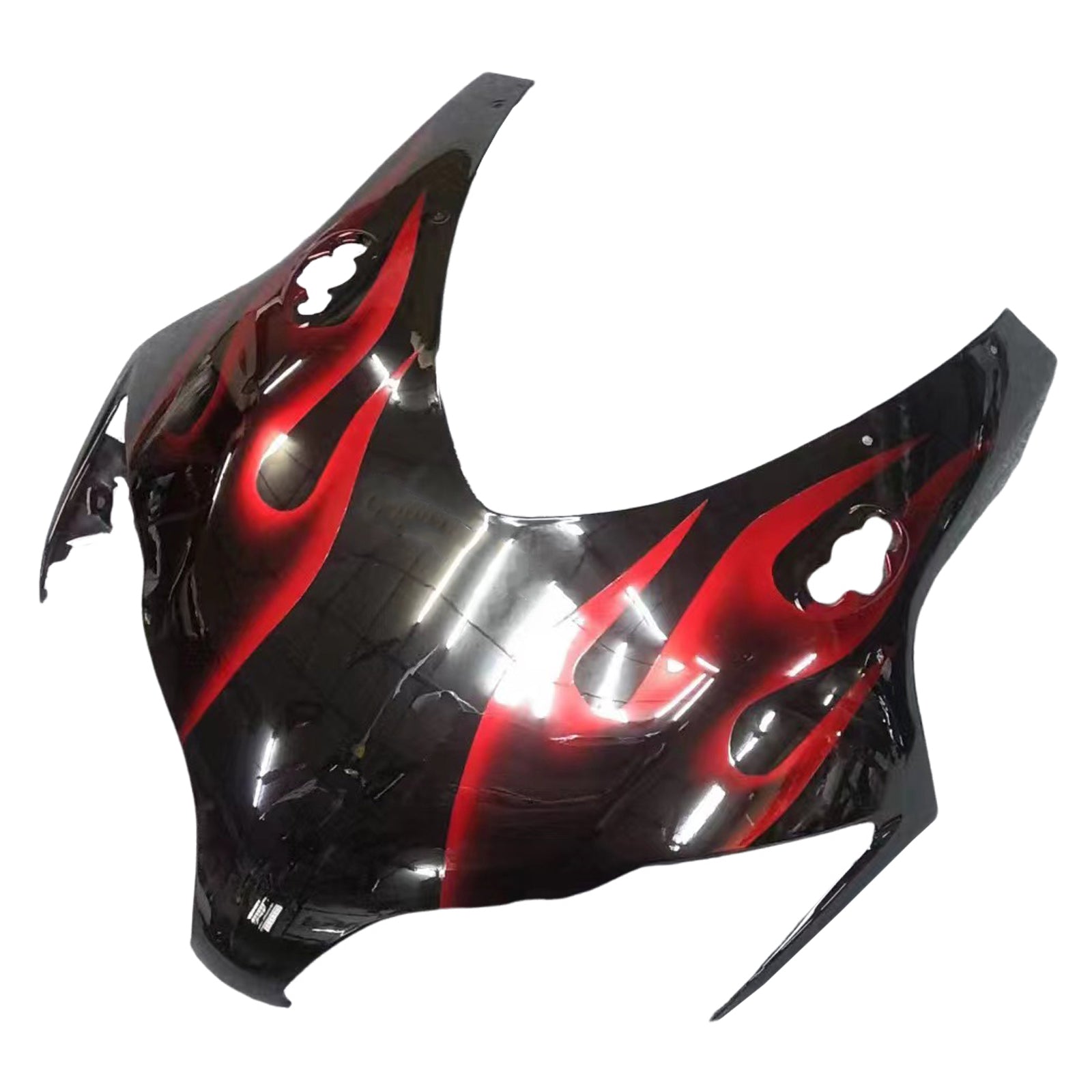 페어링 2008-2011 혼다 CBR 1000 RR 블랙 &amp; 체리 레드 플레임 제네릭