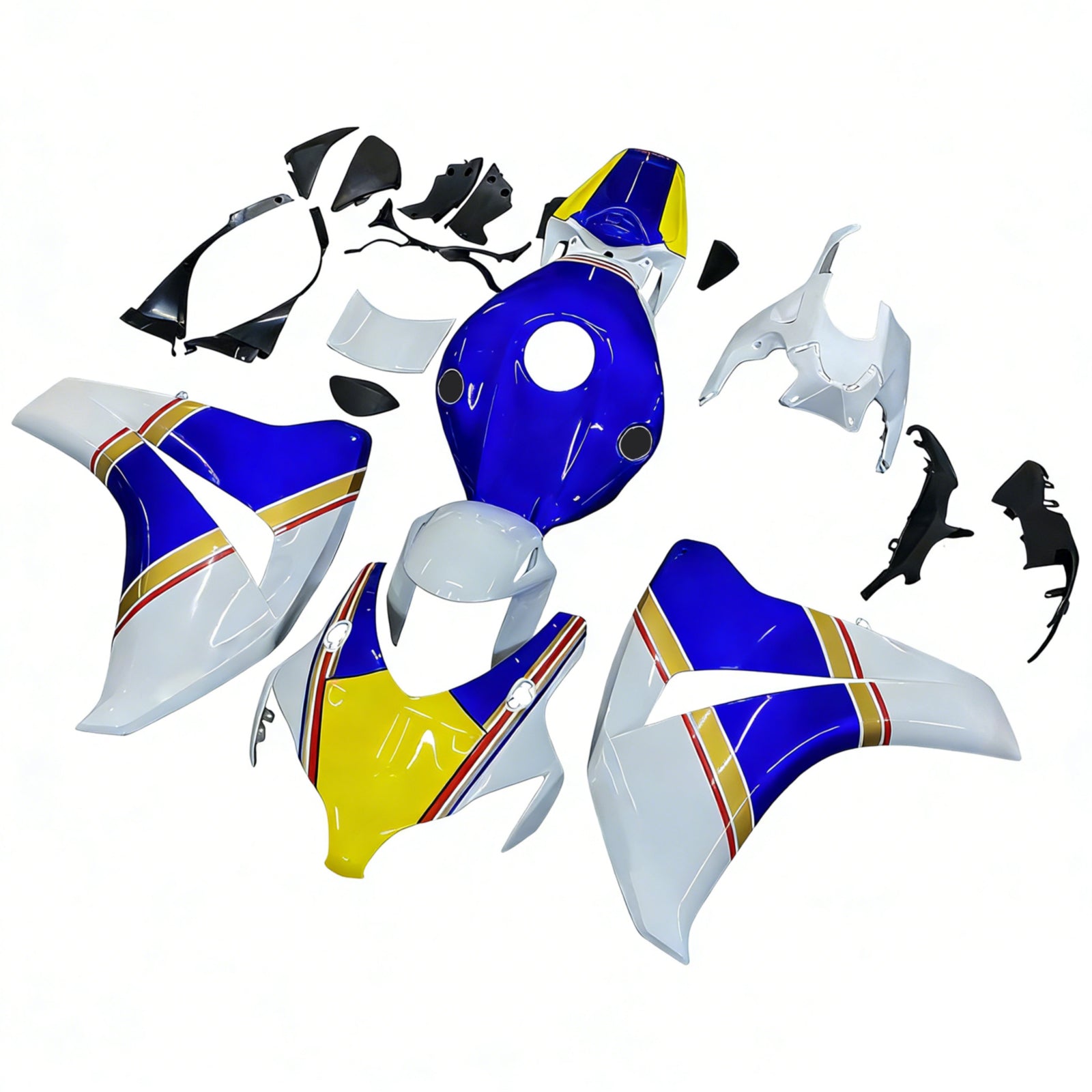 페어링 2008-2011 Honda CBR 1000 RR 화이트 Rothmans Honda 제네릭