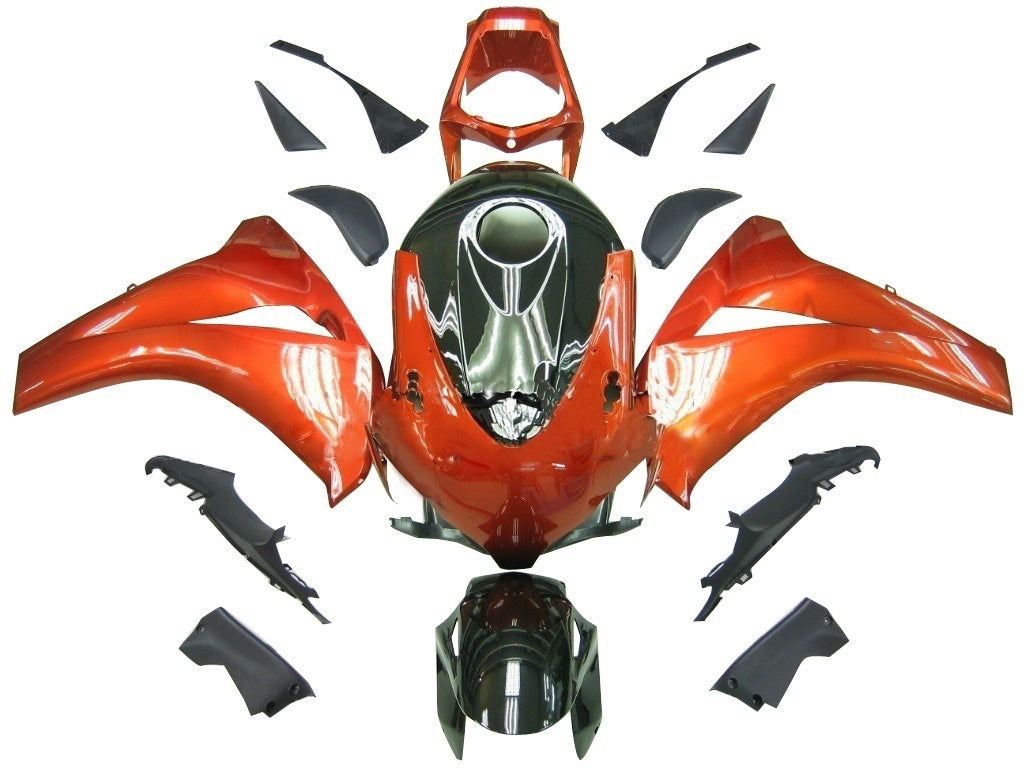 Fairings 2008-2011 Honda CBR 1000 RR Orange Metallic & Black Honda Generic
