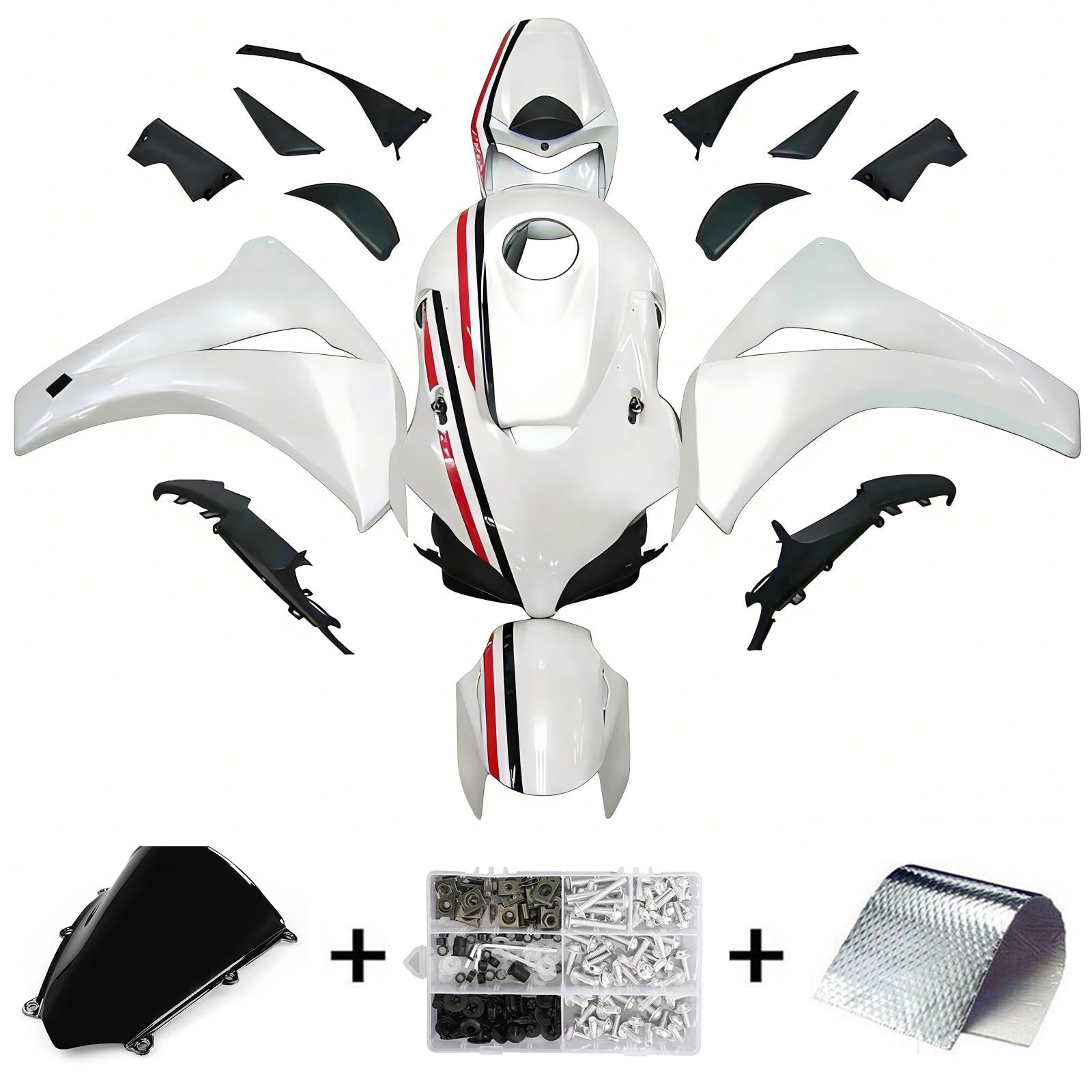 Honda CBR1000RR 2008-2011 Fairing Kit Bodywork Plastic ABS