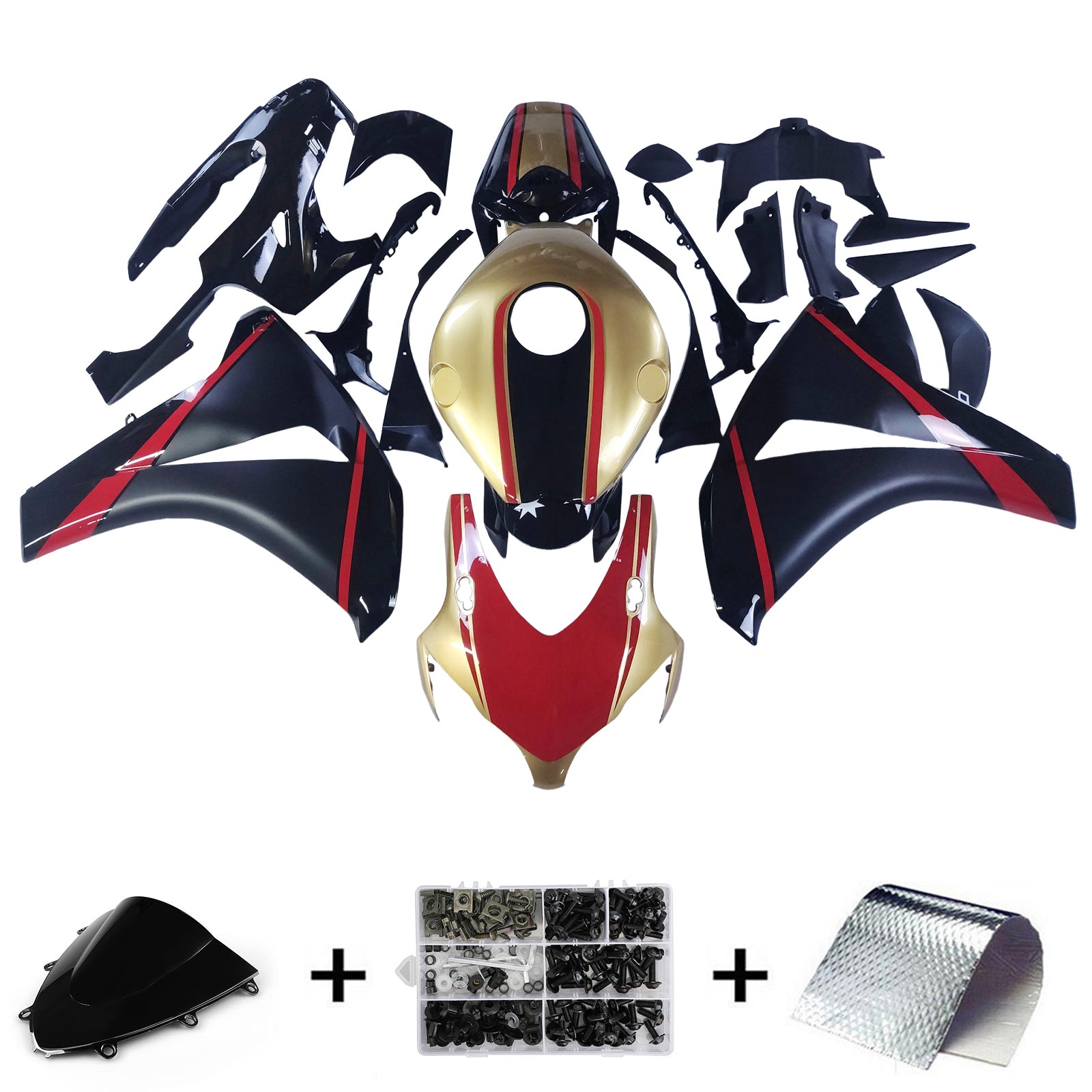 Honda CBR1000RR 2008-2011 Fairing Kit Bodywork Plastic ABS