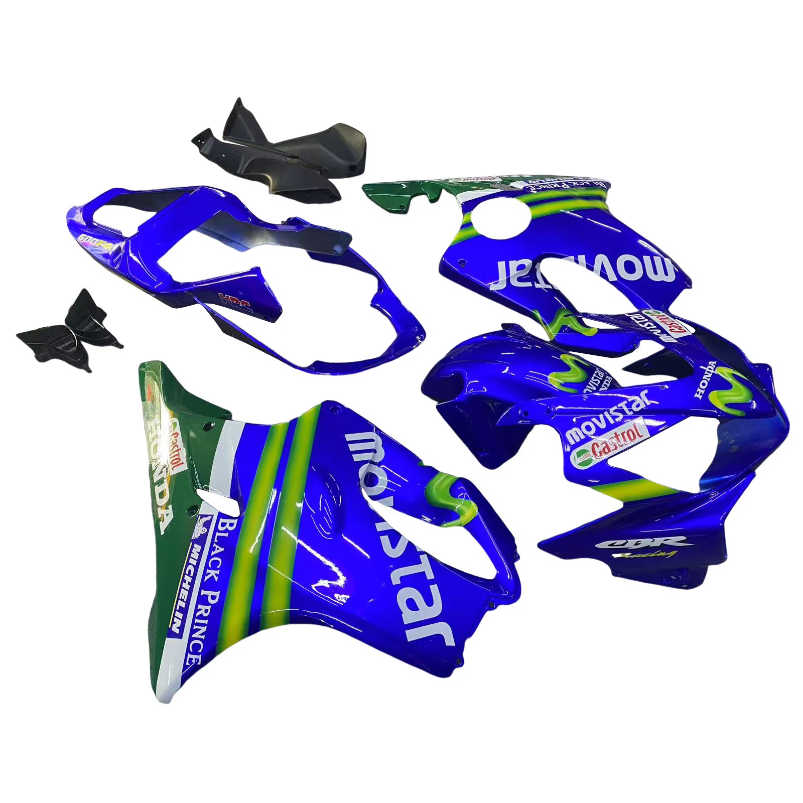 Fairings 2001-2003 Honda CBR 600 F4i Blue & Green Movistar  Generic