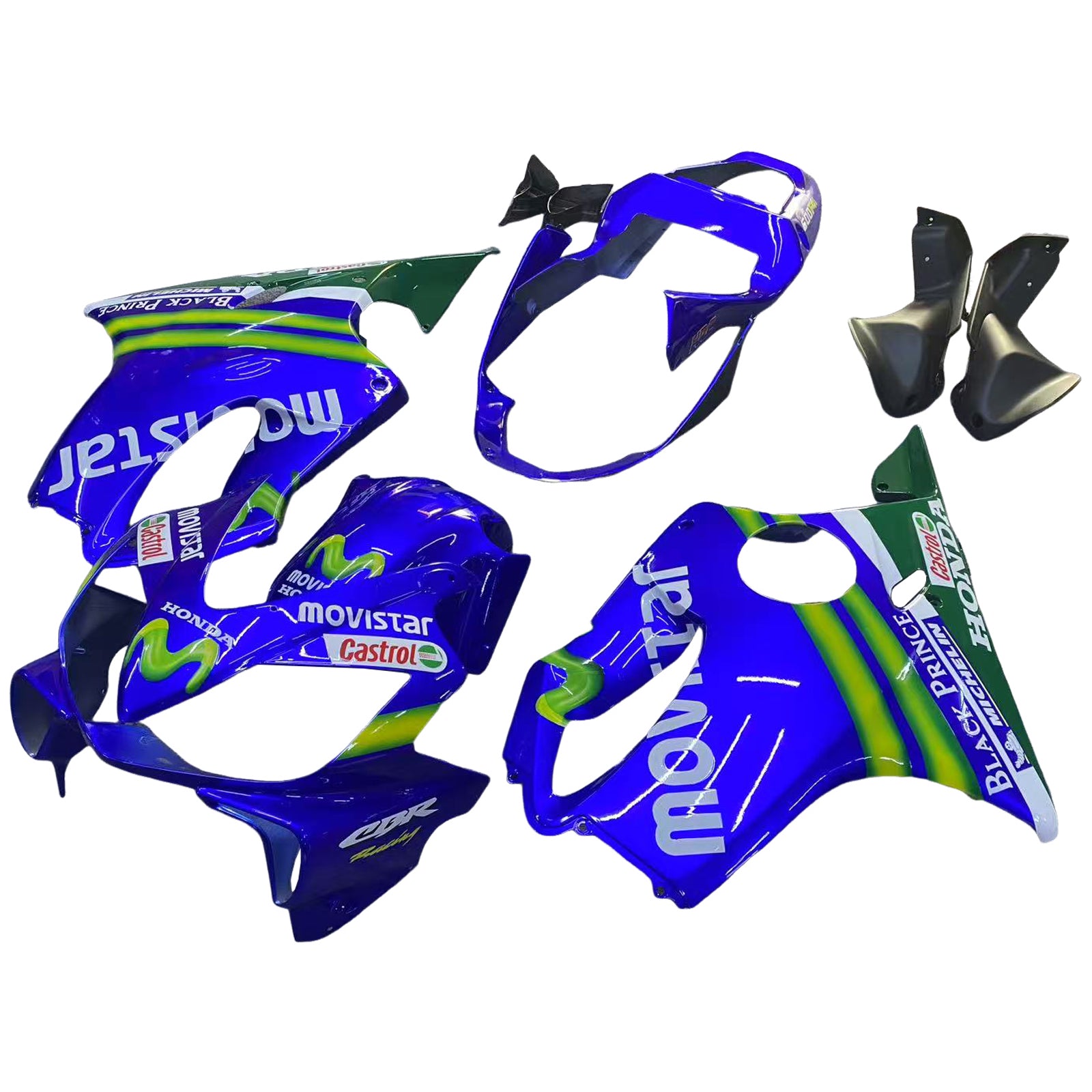 Fairings 2001-2003 Honda CBR 600 F4i Blue & Green Movistar  Generic