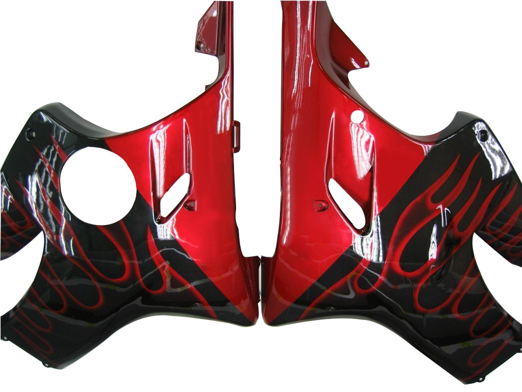 Fairings 2001-2003 Honda CBR 600 F4i Black & Red Flame Generic