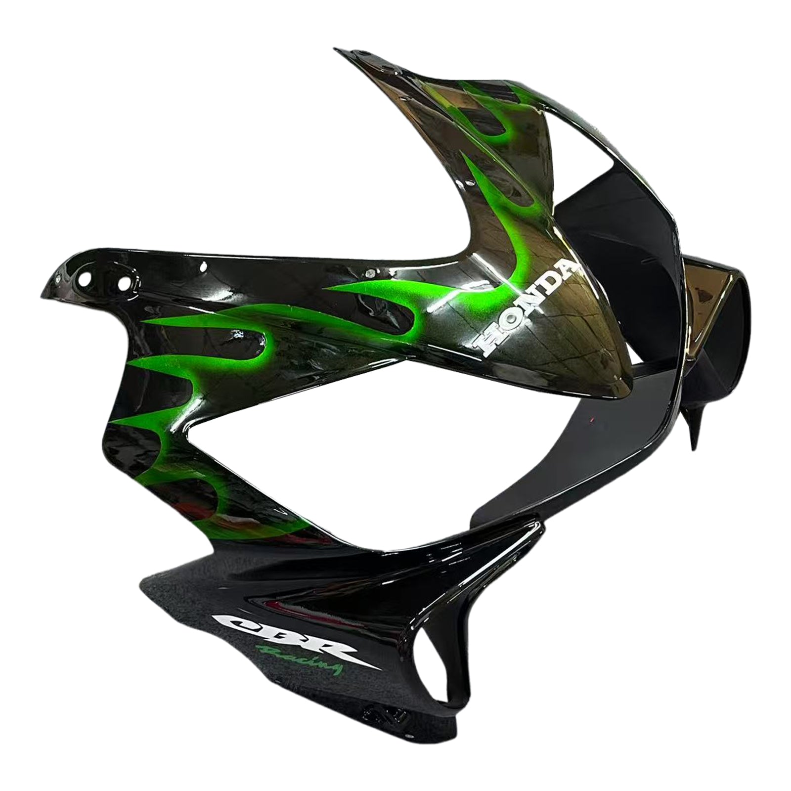 Fairings 2001-2003 Honda CBR 600 F4i Black & Green Flame  Generic