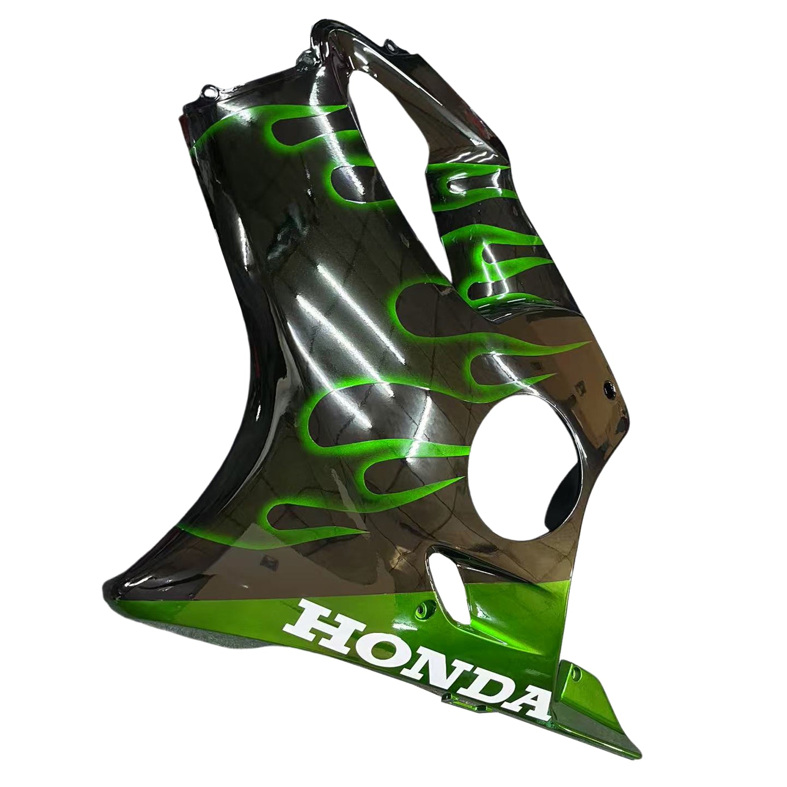 Fairings 2001-2003 Honda CBR 600 F4i Black & Green Flame  Generic