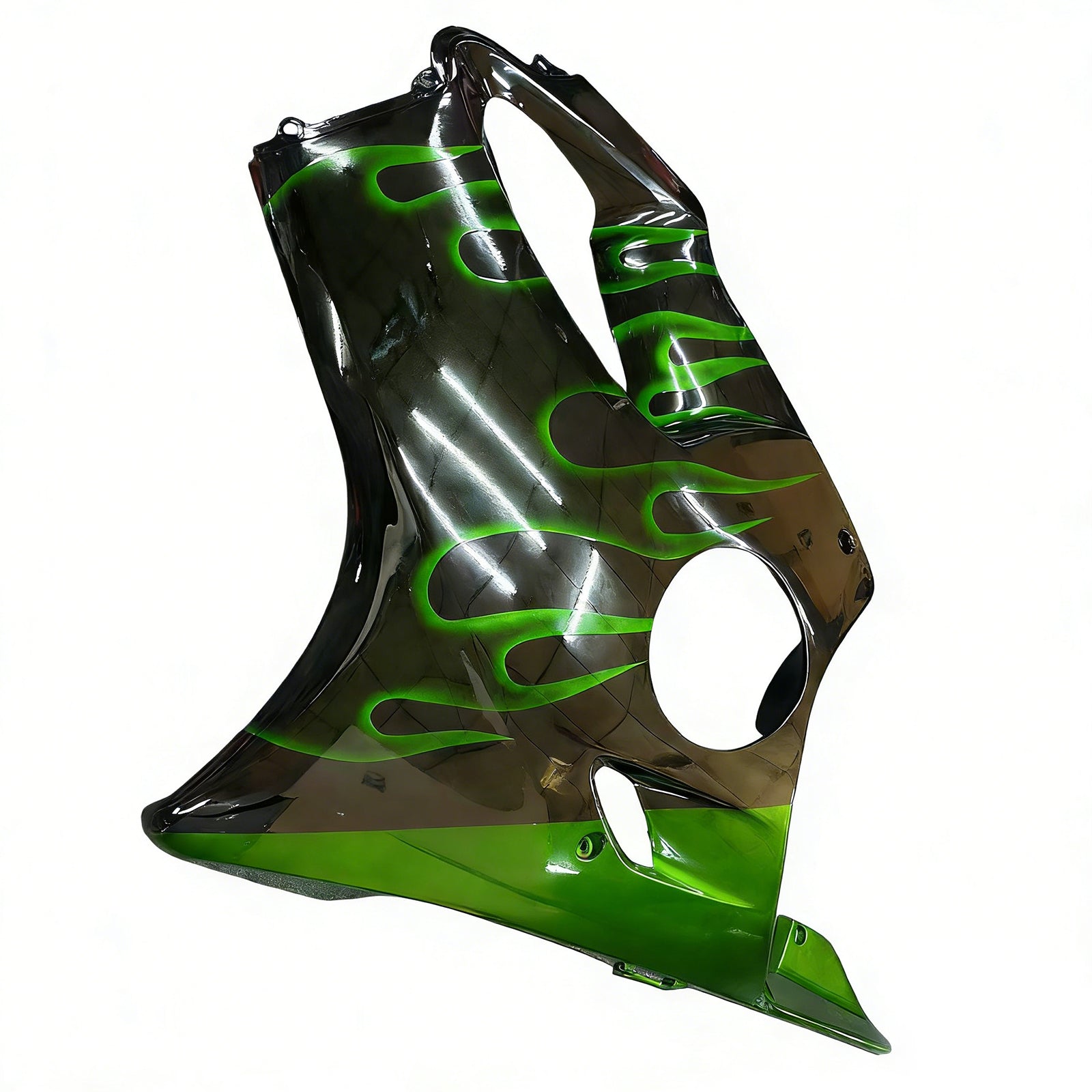 Fairings 2001-2003 Honda CBR 600 F4i Black & Green Flame  Generic