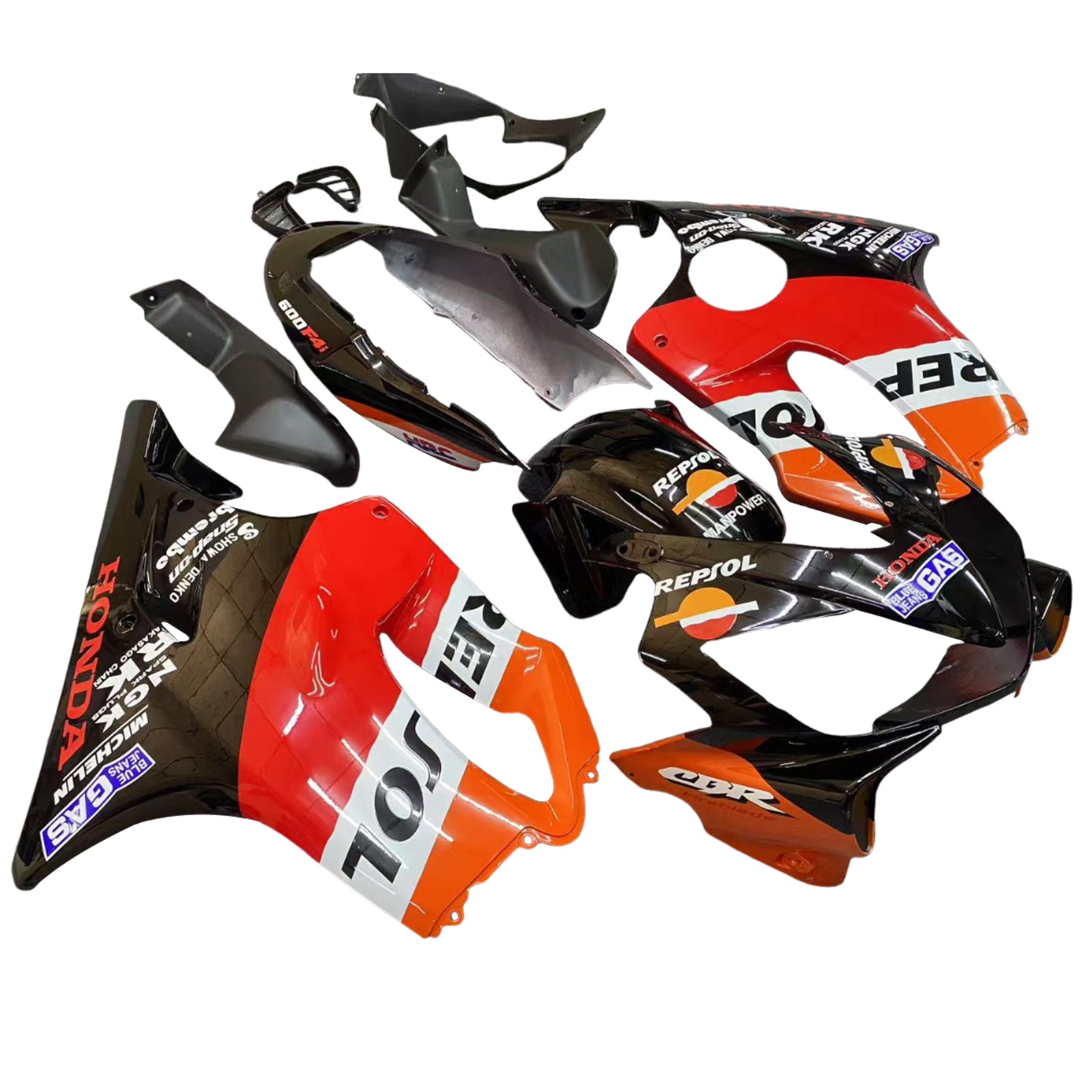 Fairings 2004-2007 Honda CBR 600 F4i Black Repsol