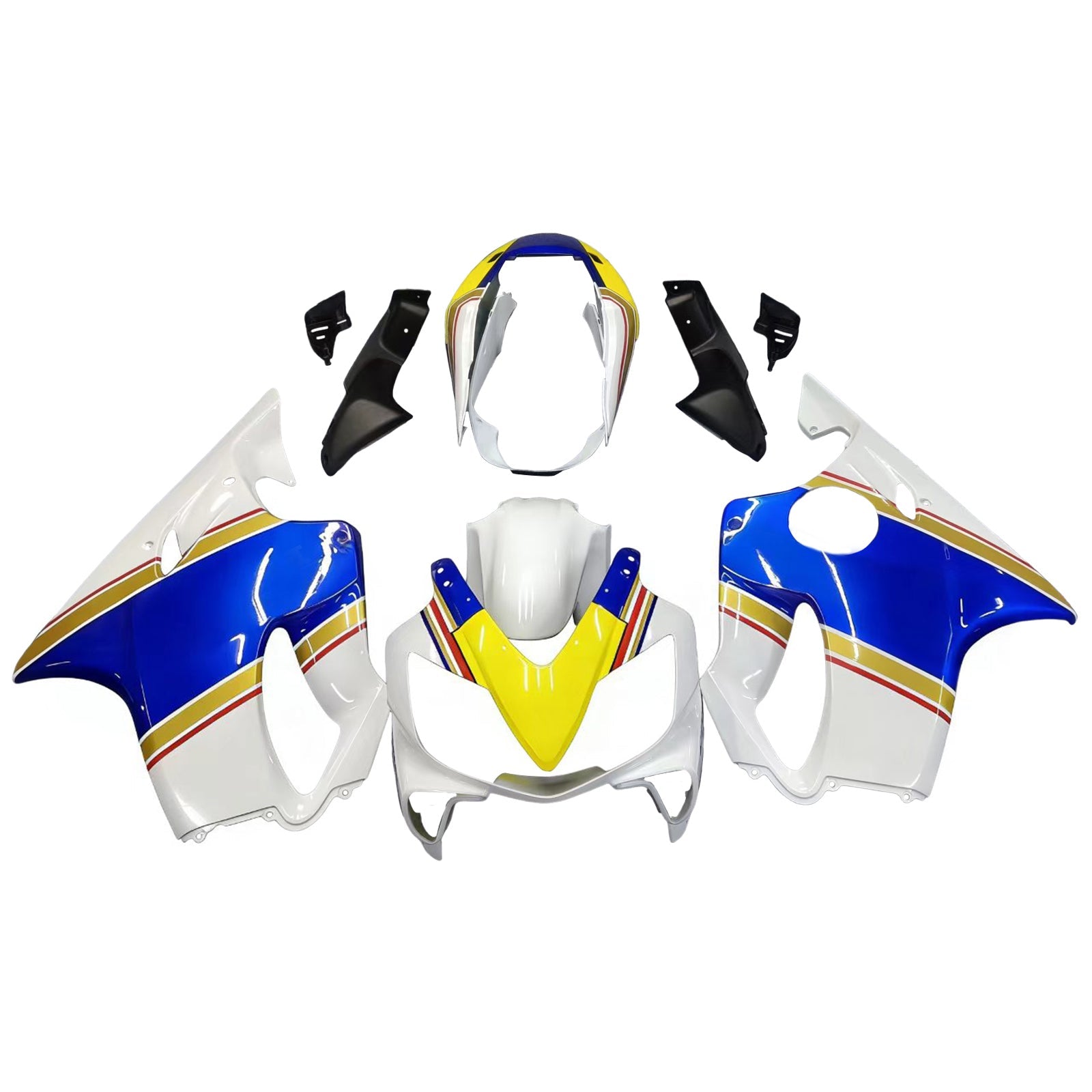 Fairings 2004-2007 Honda CBR 600 F4i White Rothmans Honda Generic