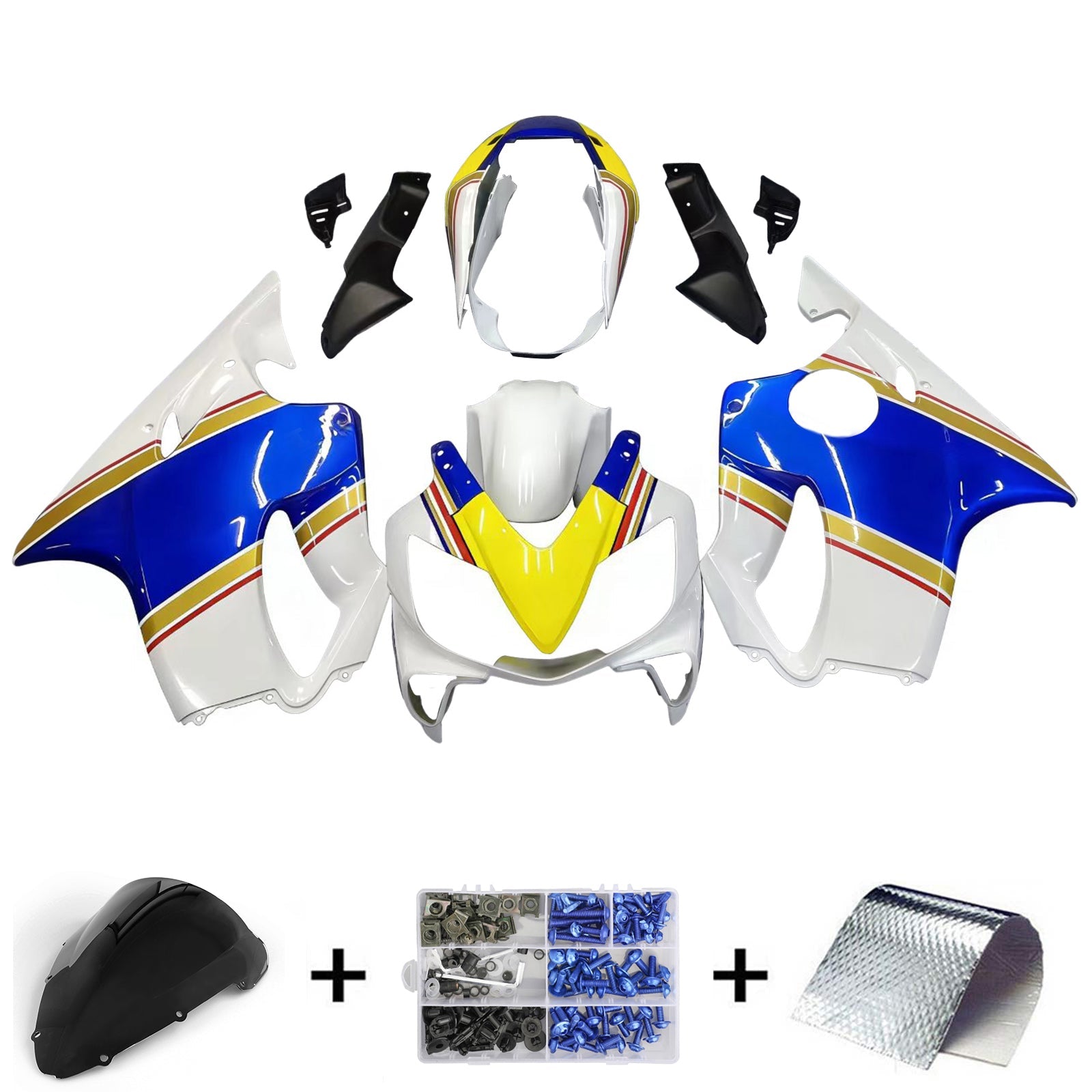 Fairings 2004-2007 Honda CBR 600 F4i White Rothmans Honda Generic