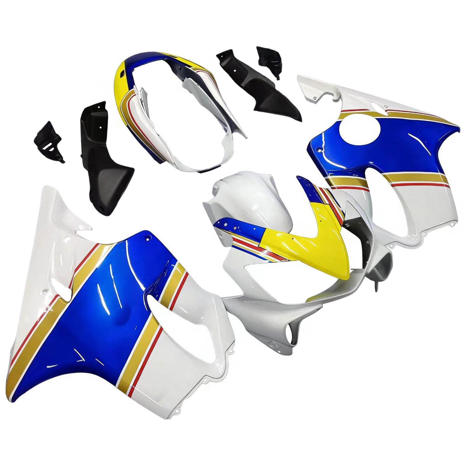 Fairings 2004-2007 Honda CBR 600 F4i White Rothmans Honda Generic