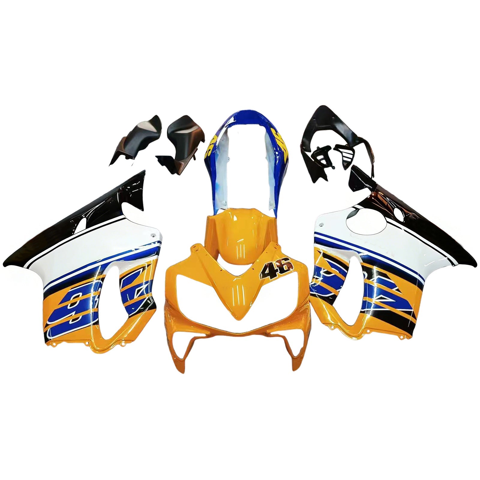 Carenados 2004-2007 Honda CBR 600 F4i Multicolor No.46 Azzurro Genérico