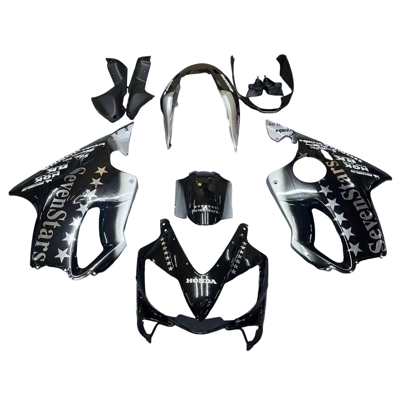 Fairings 2004-2007 Honda CBR 600 F4i Black SevenStars  Generic