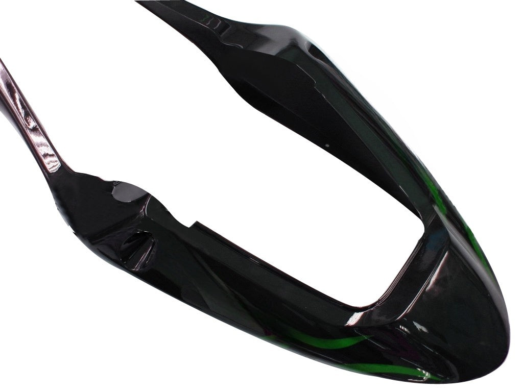 Carenados 2004-2007 Honda CBR 600 F4i Negro y Verde Llama Genérico