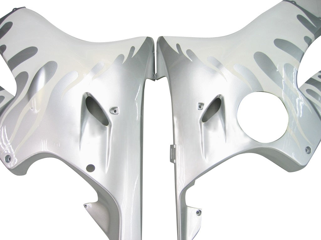Carenados 2004-2007 Honda CBR 600 F4i Plata y Blanco Llama Genérico