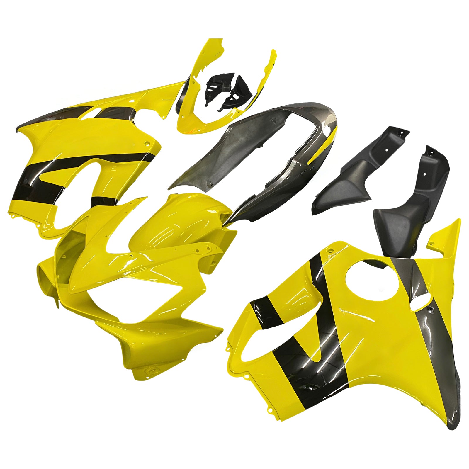 Fairings 2004-2007 Honda CBR 600 F4i Yellow & Black CBR  Generic