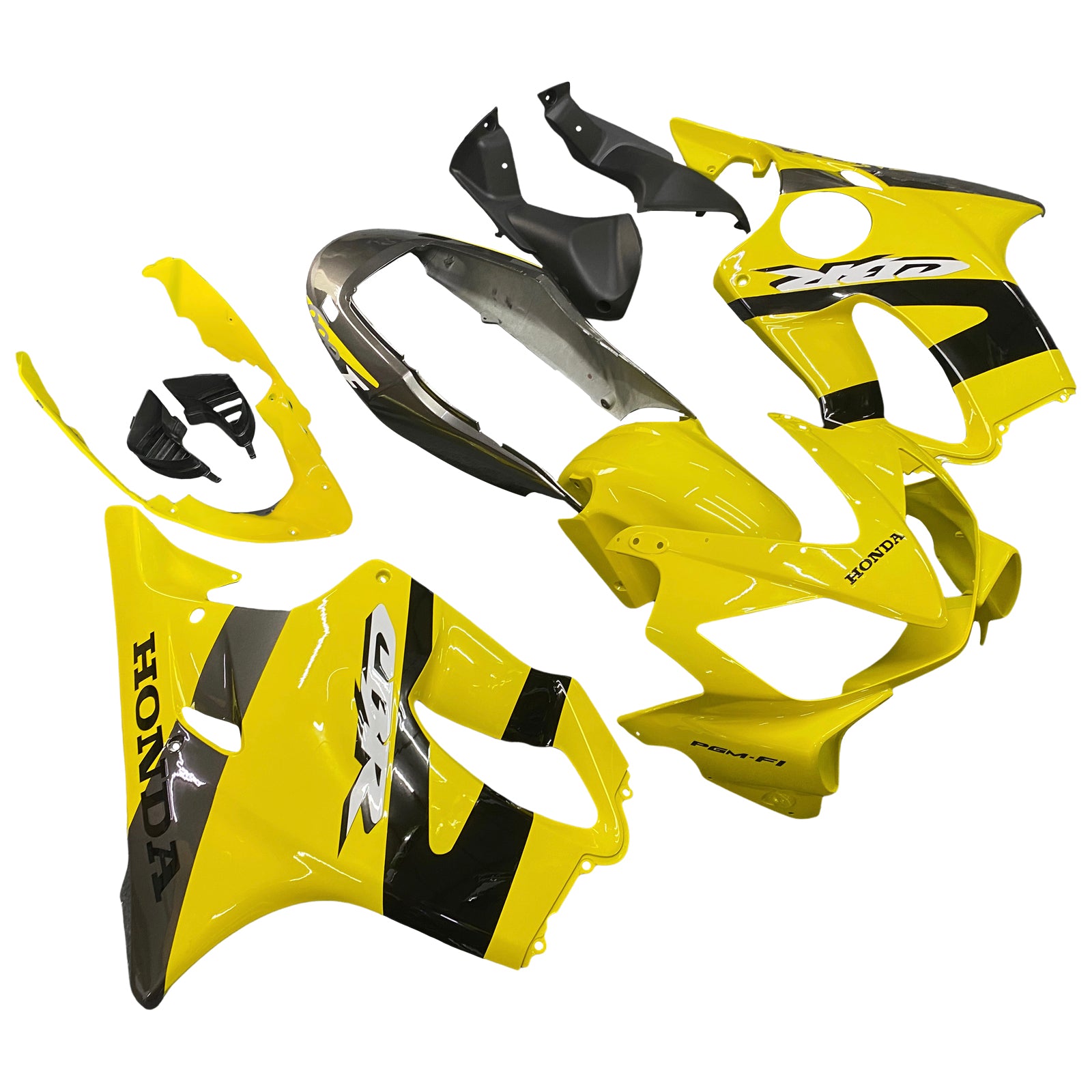 Carenados 2004-2007 Honda CBR 600 F4i Amarillo y Negro CBR Genérico