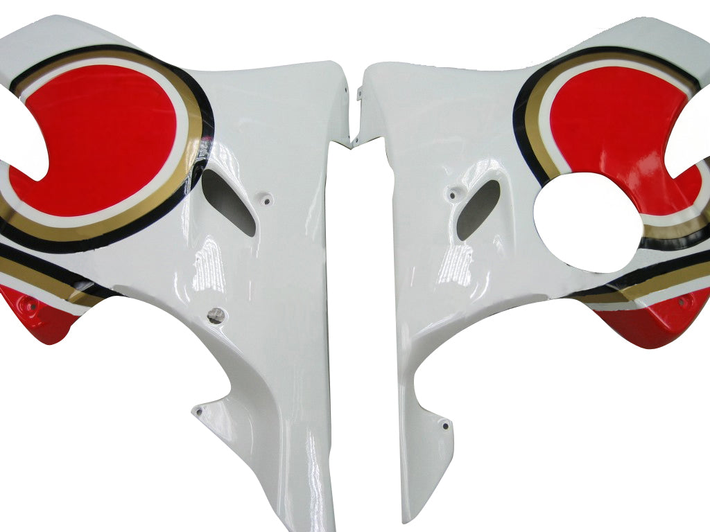 Carenados 2004-2007 Honda CBR 600 F4i blanco y rojo Lucky Strike genérico