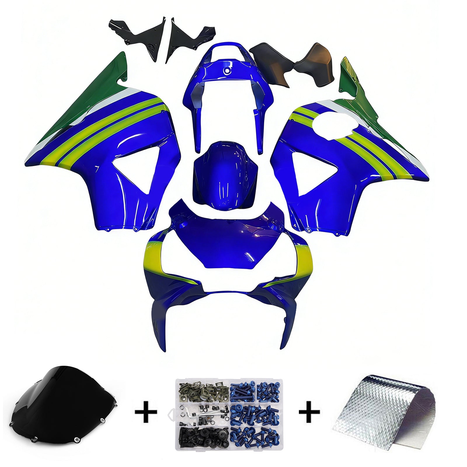 Fairings 2002-2003 Honda CBR 954 RR Blue & Green Movistar  Generic