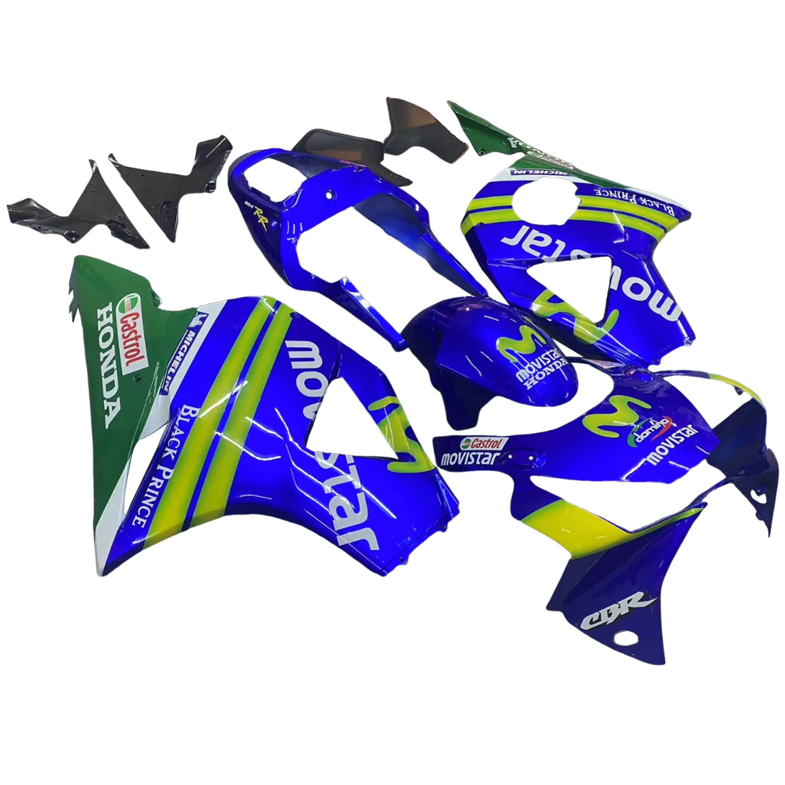 Fairings 2002-2003 Honda CBR 954 RR Blue & Green Movistar  Generic