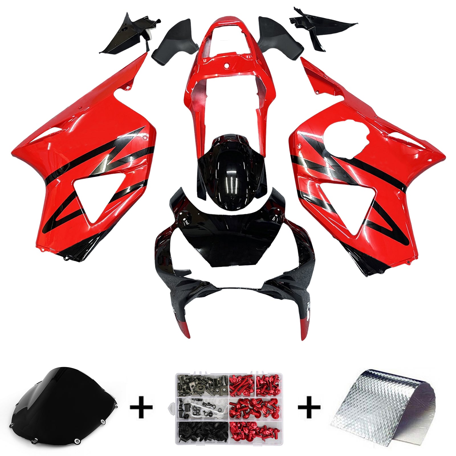 Fairings 2002-2003 Honda CBR 954 RR Red & Black RR  Generic