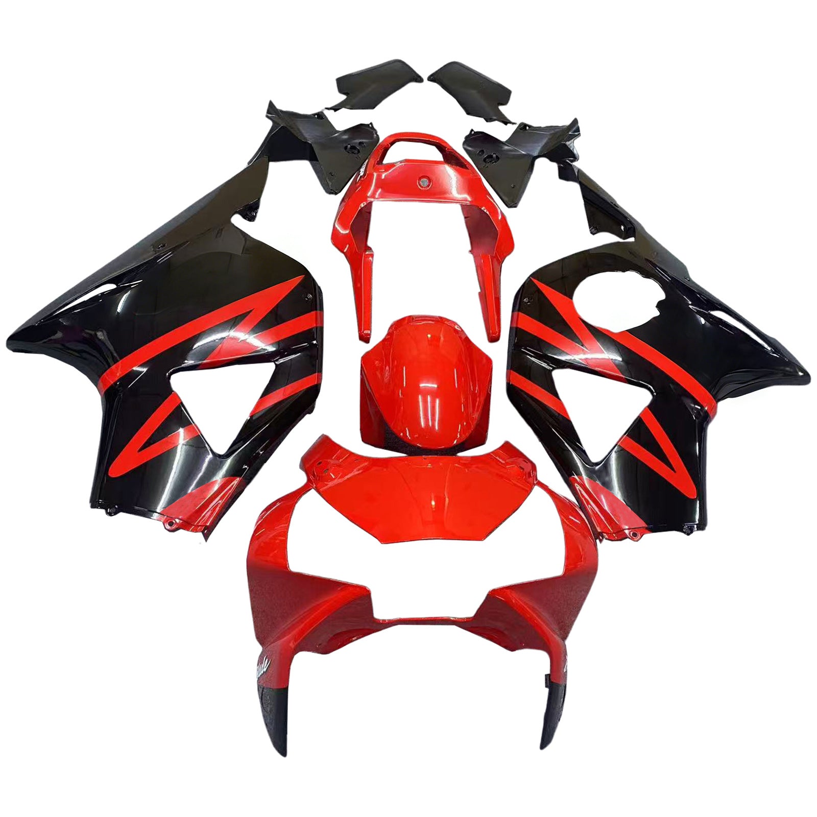 페어링 2002-2003 혼다 CBR 954 RR 레드 및 블랙 RR 제네릭