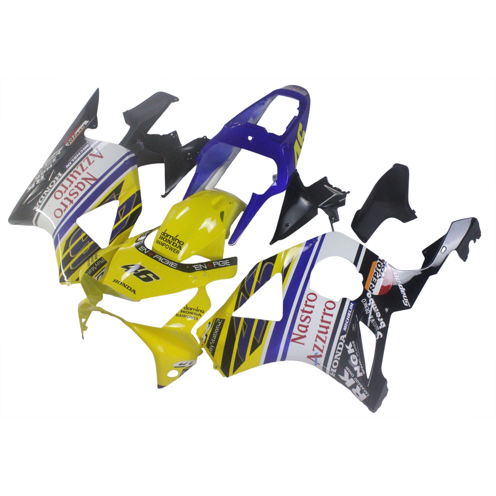 Fairings 2002-2003 Honda CBR 954 RR No.46 N. Azzurro  Generic