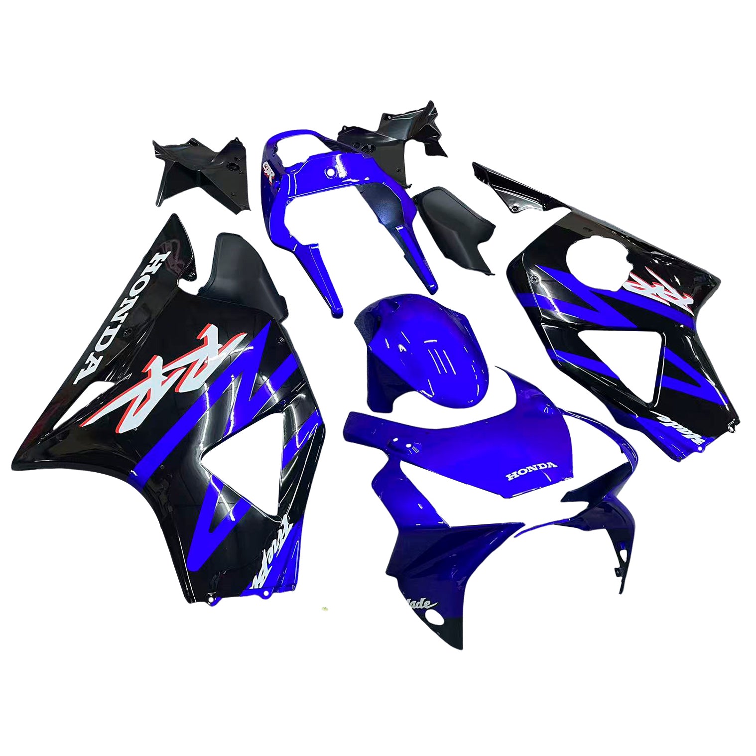 Fairings 2002-2003 Honda CBR 954 RR Blue and Black RR  Generic