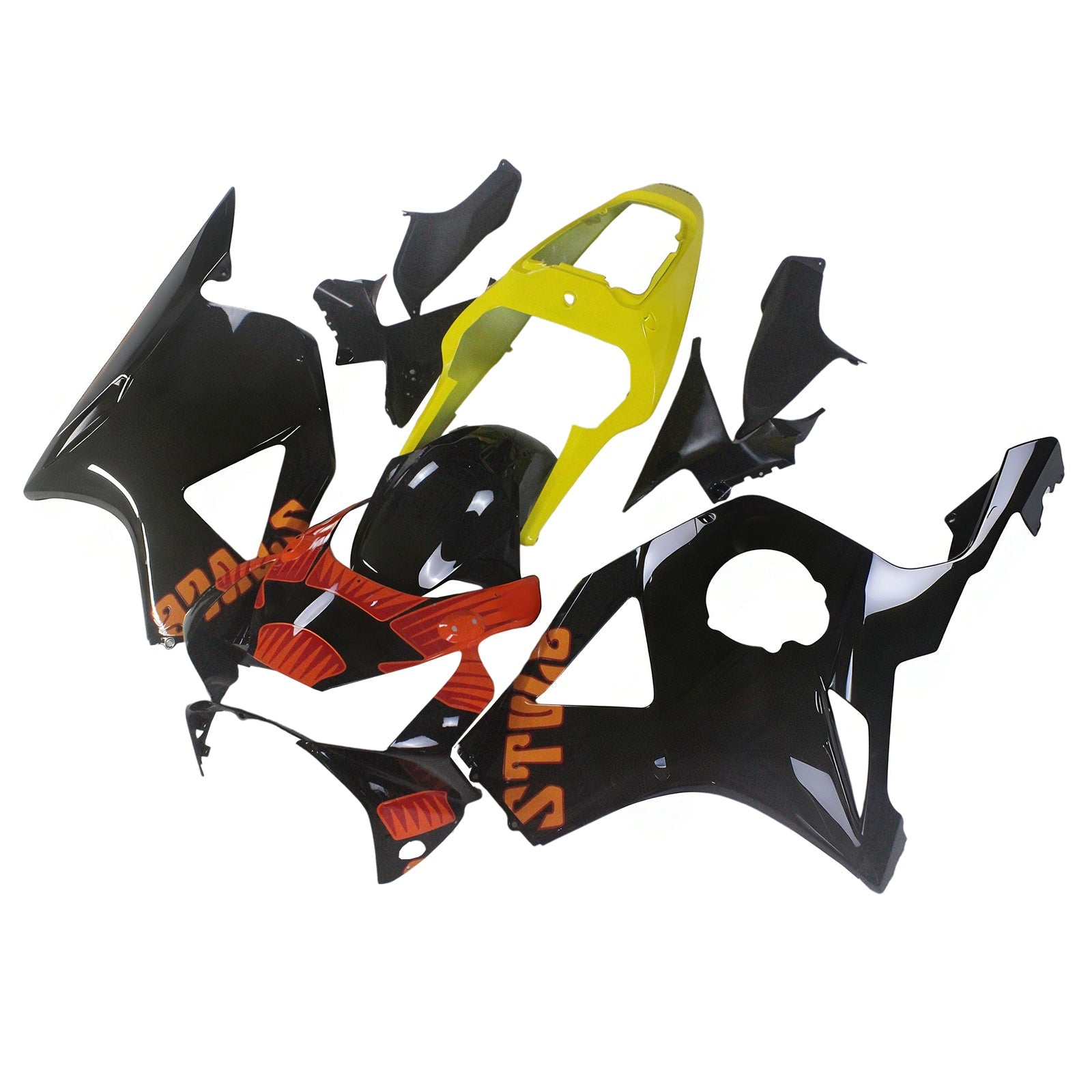 Fairings 2002-2003 Honda CBR 954 RR Black & Yellow Repsol Moto Generic