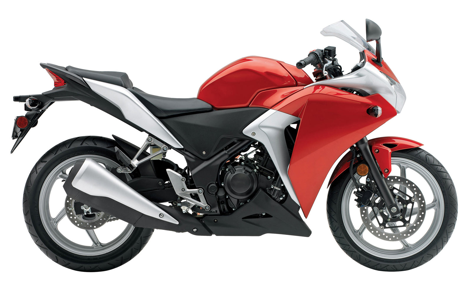 페어링 2011-2015 혼다 CBR250R 레드 실버 CBR 제네릭