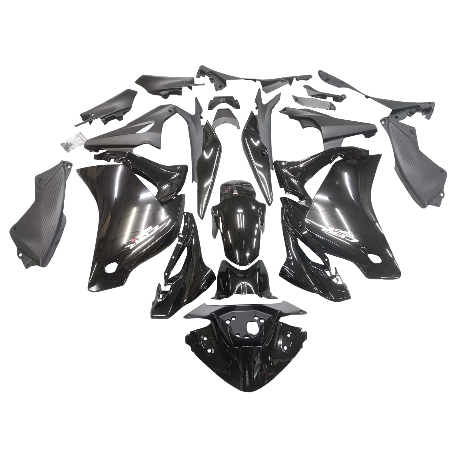 Fairings 2011-2015 Honda CBR250R Black CBR Racing Generic