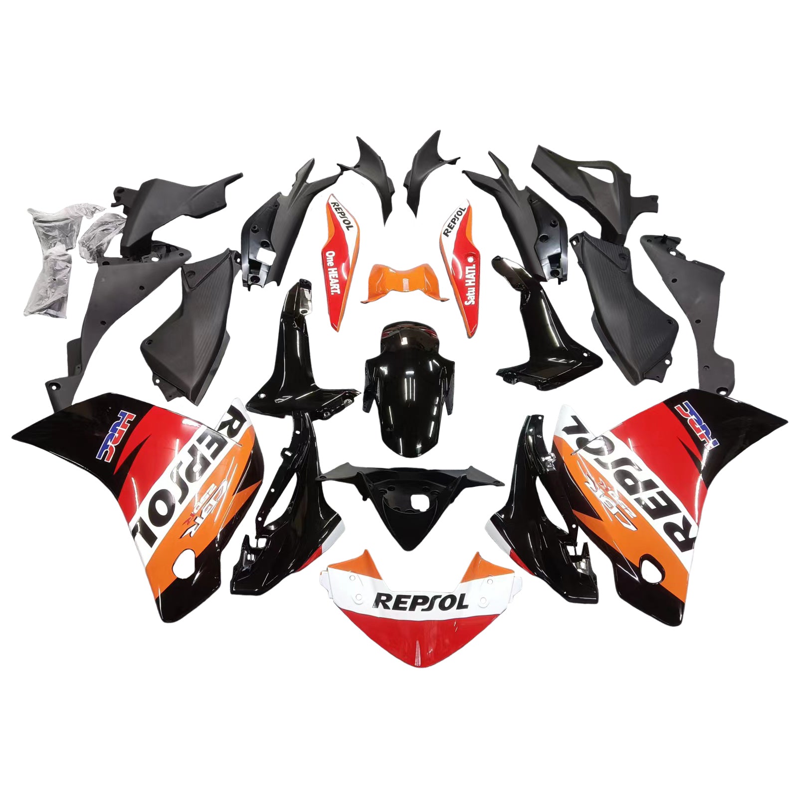 Fairings 2011-2015 هوندا CBR250R ريبسول أورانج عام