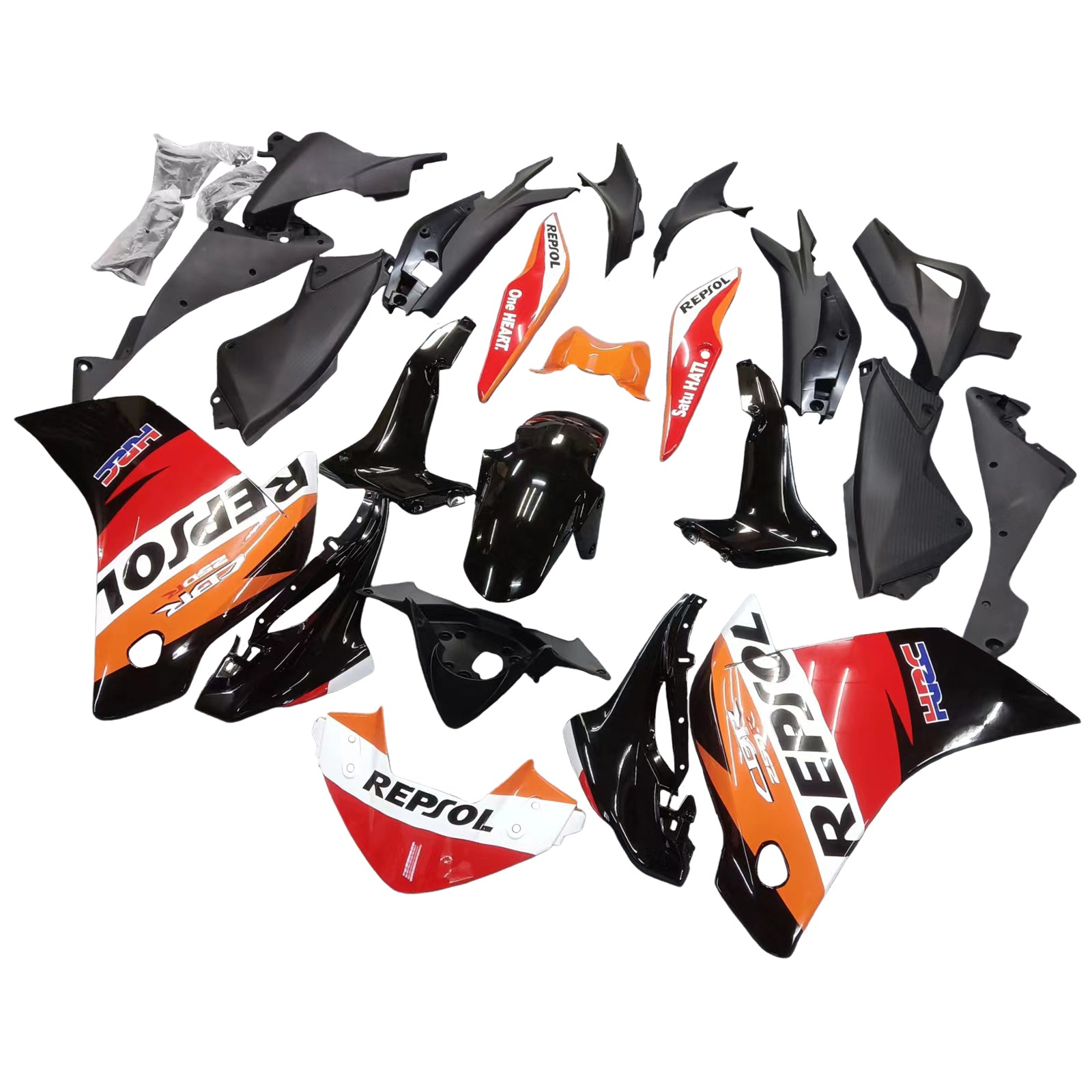 Fairings 2011-2015 هوندا CBR250R ريبسول أورانج عام