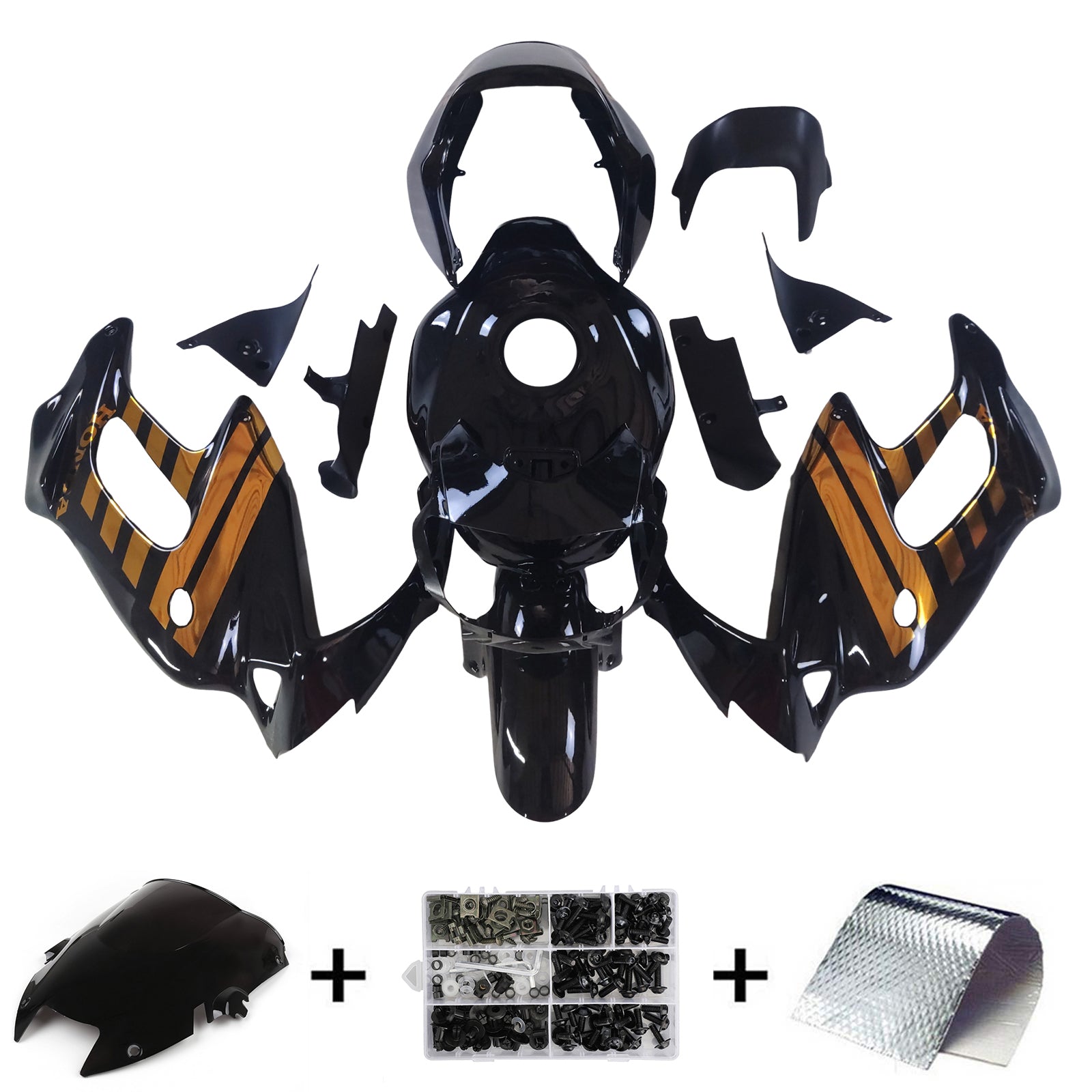 Amotopart Honda VTR1000F 1997-2005 Fairing Kit Bodywork Plastic ABS