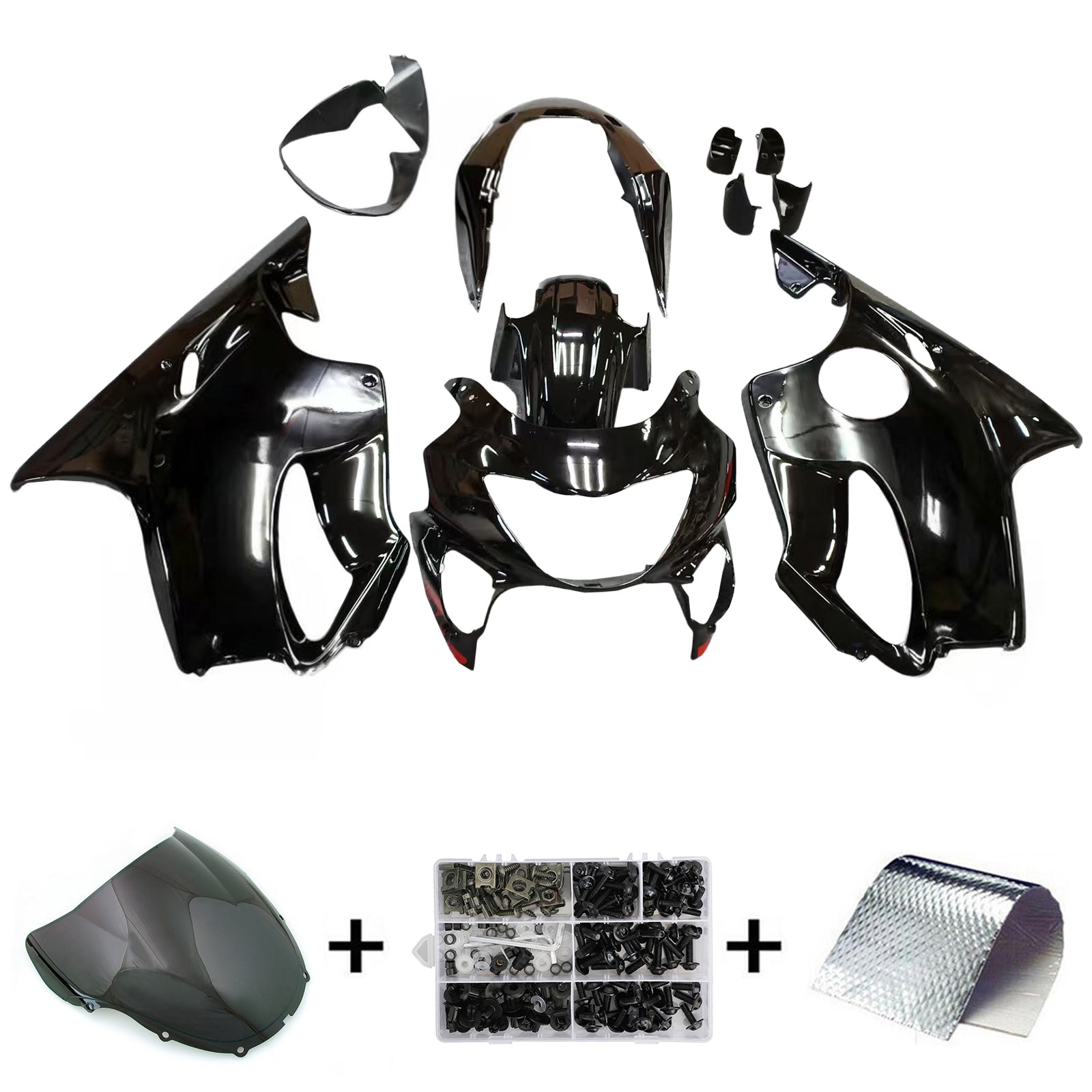 Fairing For Honda CBR600F4 CBR 600 F4 1999-2000 Red Black Generic