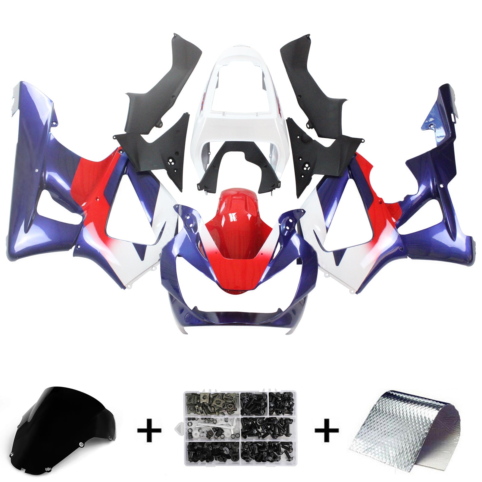 Honda CBR929RR 2000-2001 Fairing Kit Bodywork Plastic ABS