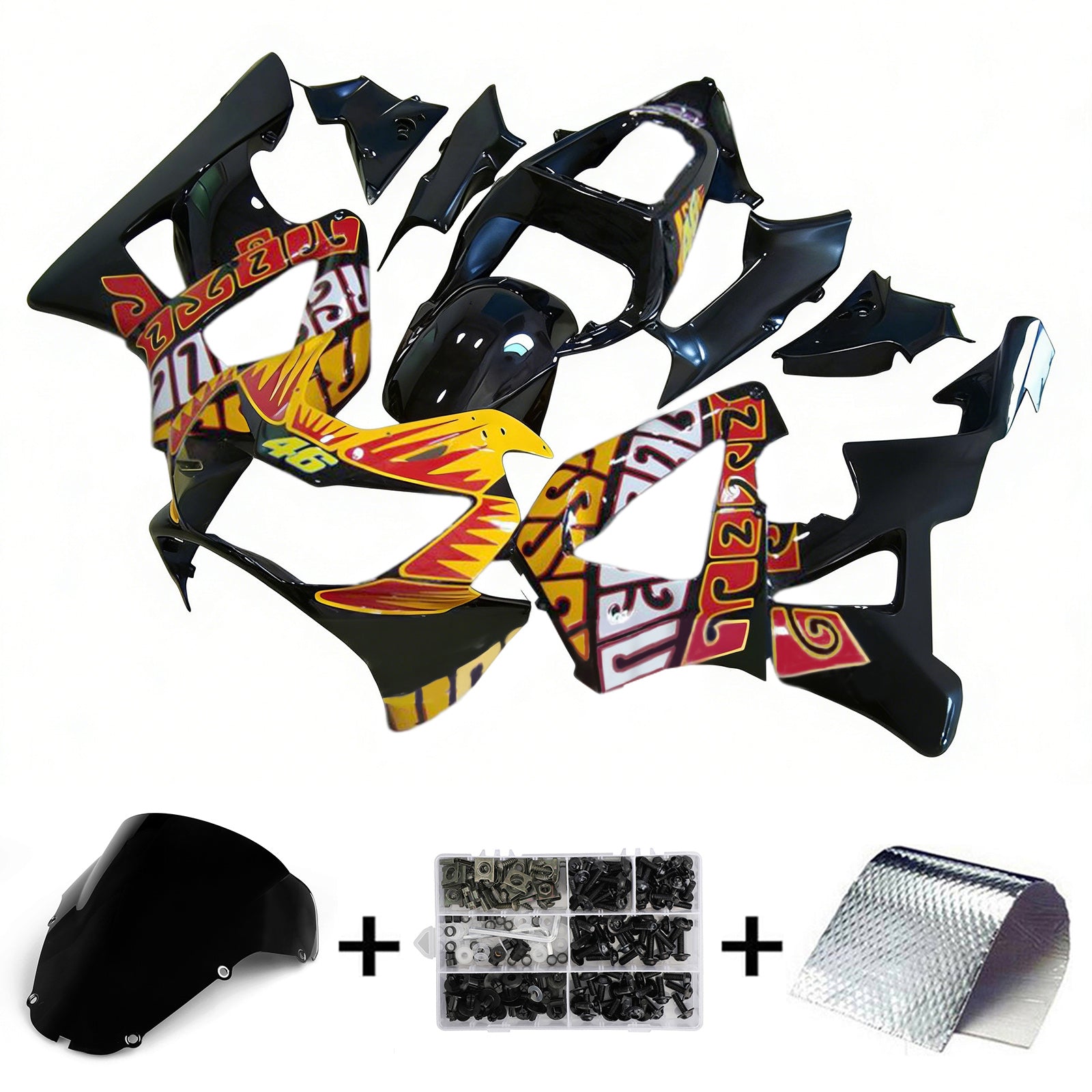 Honda CBR929RR 2000-2001 Fairing Kit Bodywork Plastic ABS