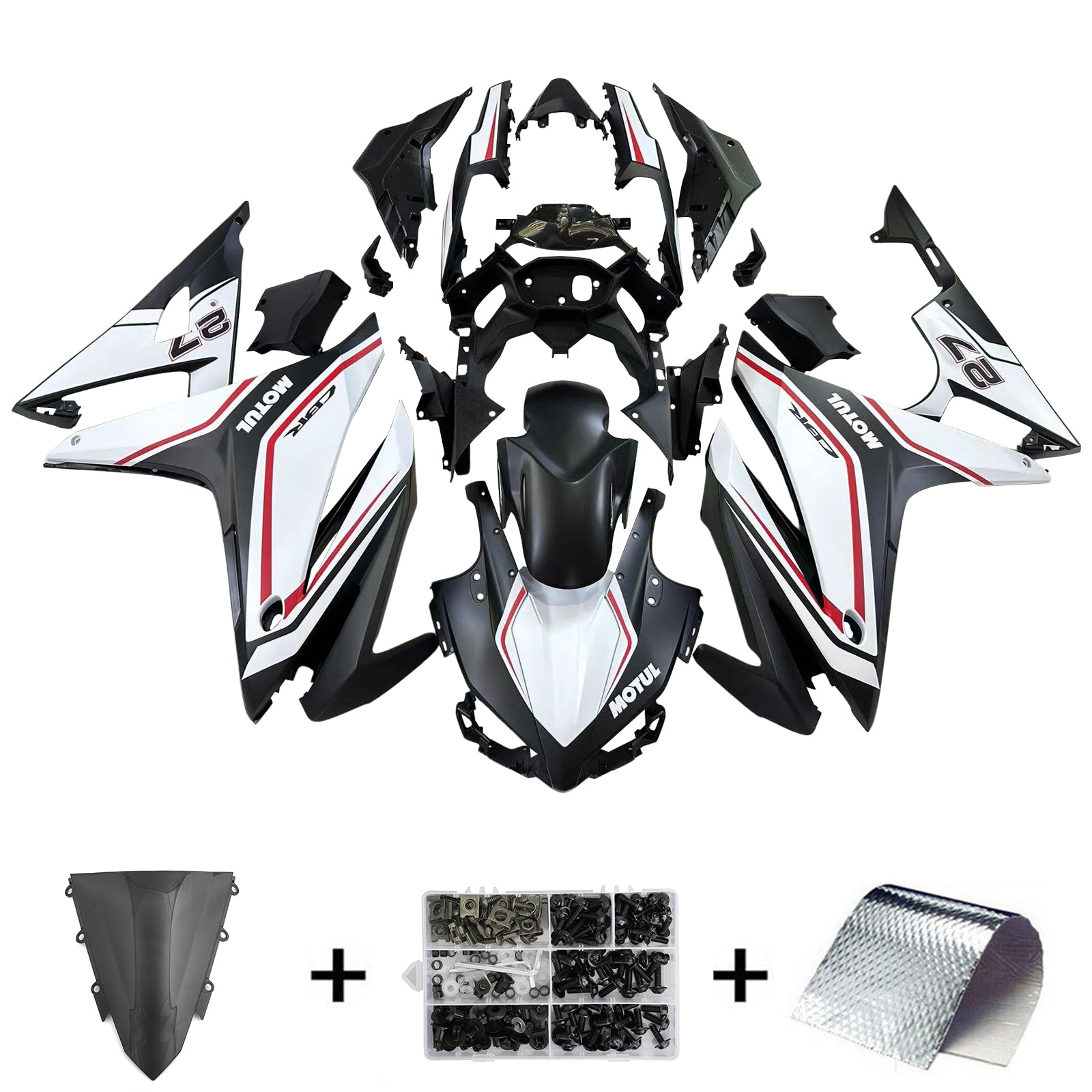 Honda CBR500R 2016-2018.
 Kit de carenado