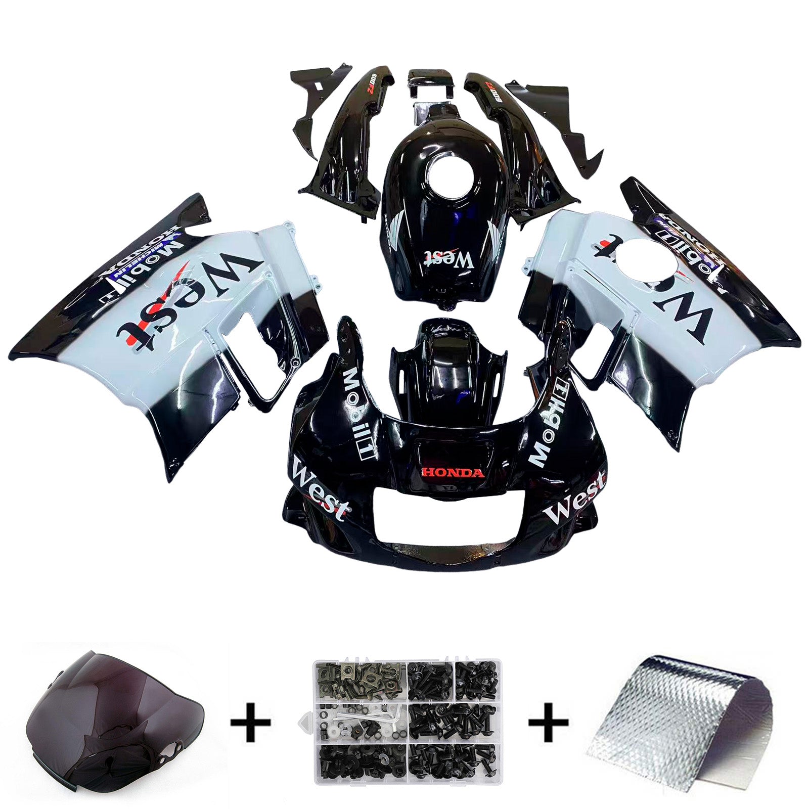 Honda CBR600 F2 1991-1994 Fairing Kit Bodywork Plastic ABS