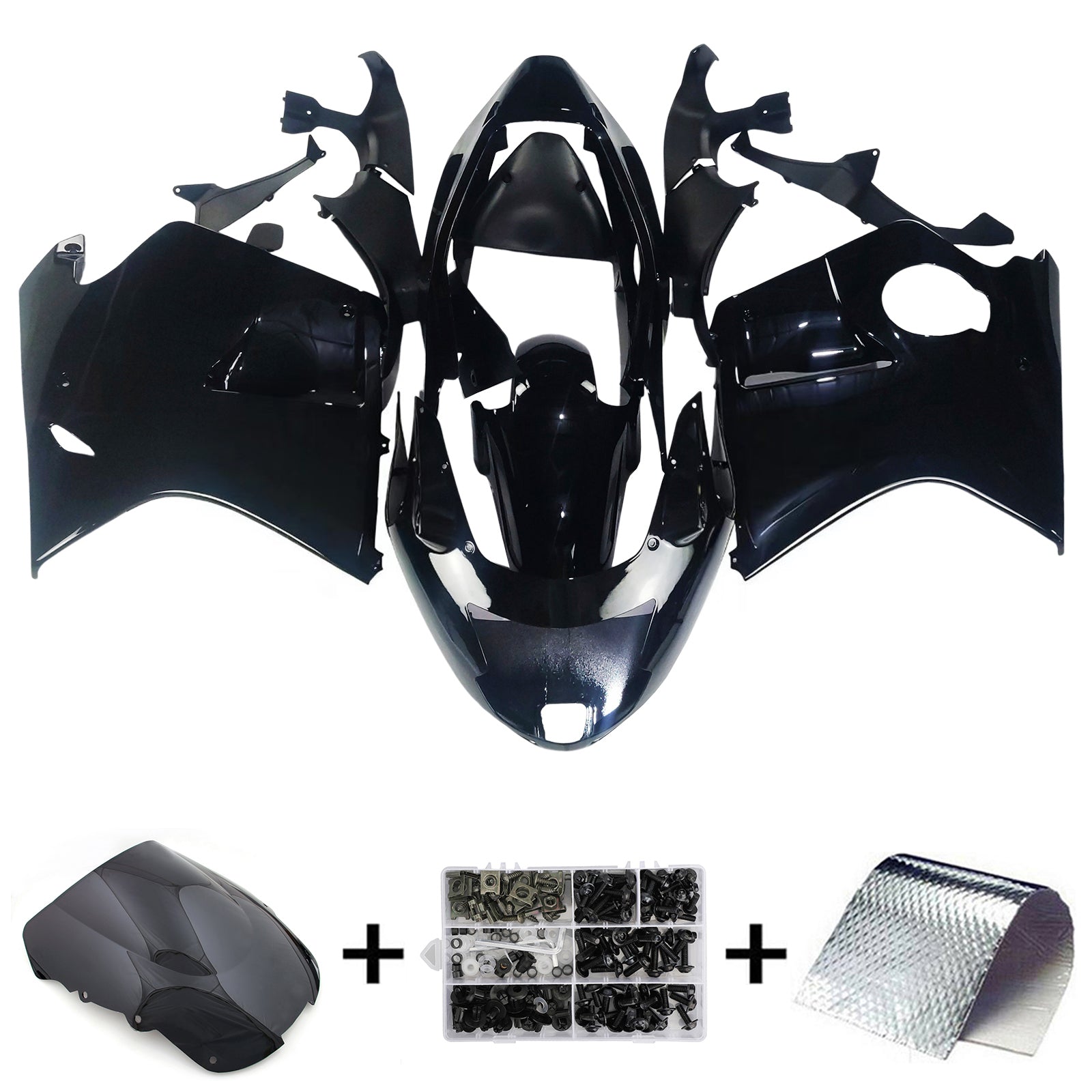 Honda CBR1100XX SuperBlackBird 1996-2007 Kit Carenado Carrocería ABS