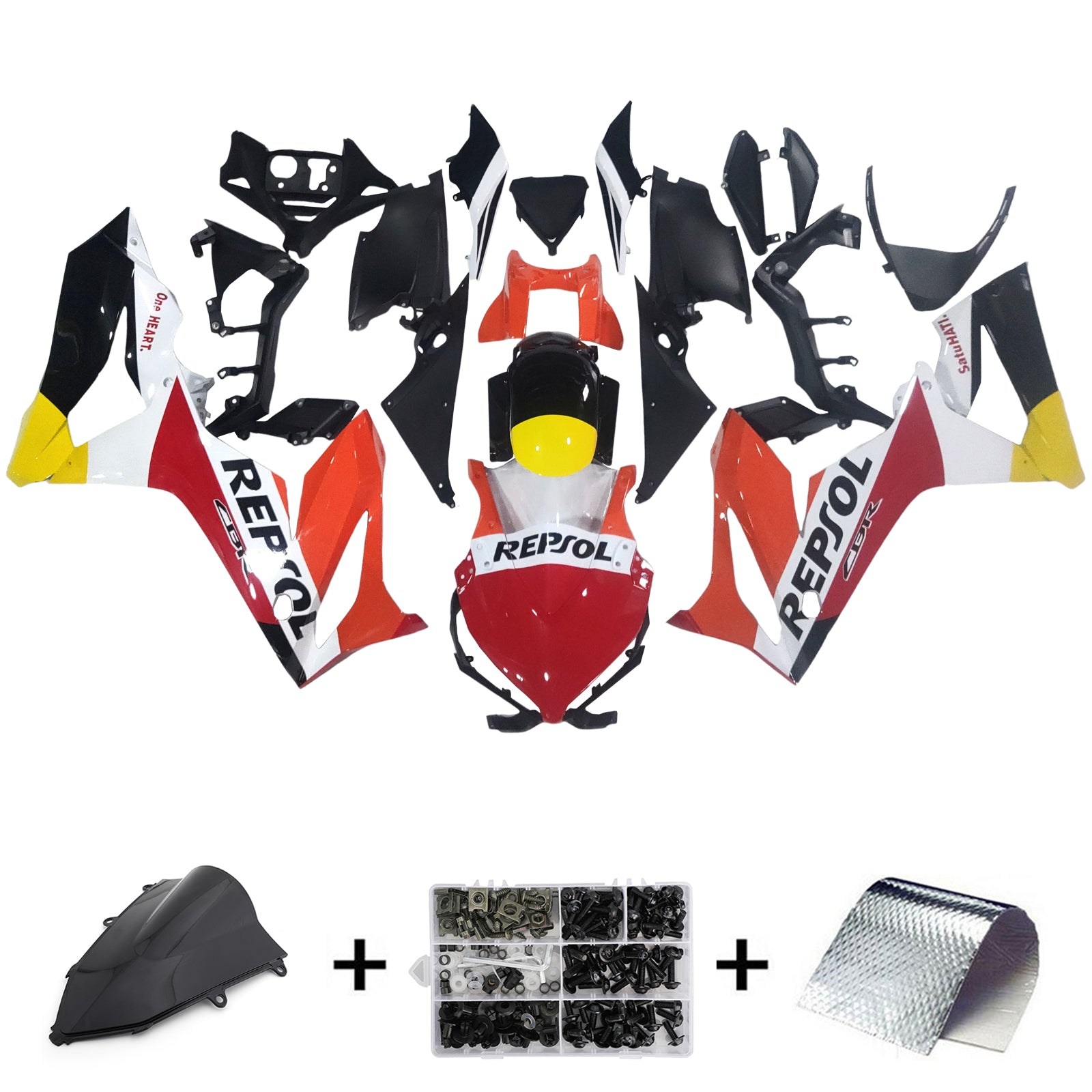 هوندا CBR650R 2019-2020 Fairing Kit هيكل السيارة بلاستيك ABS