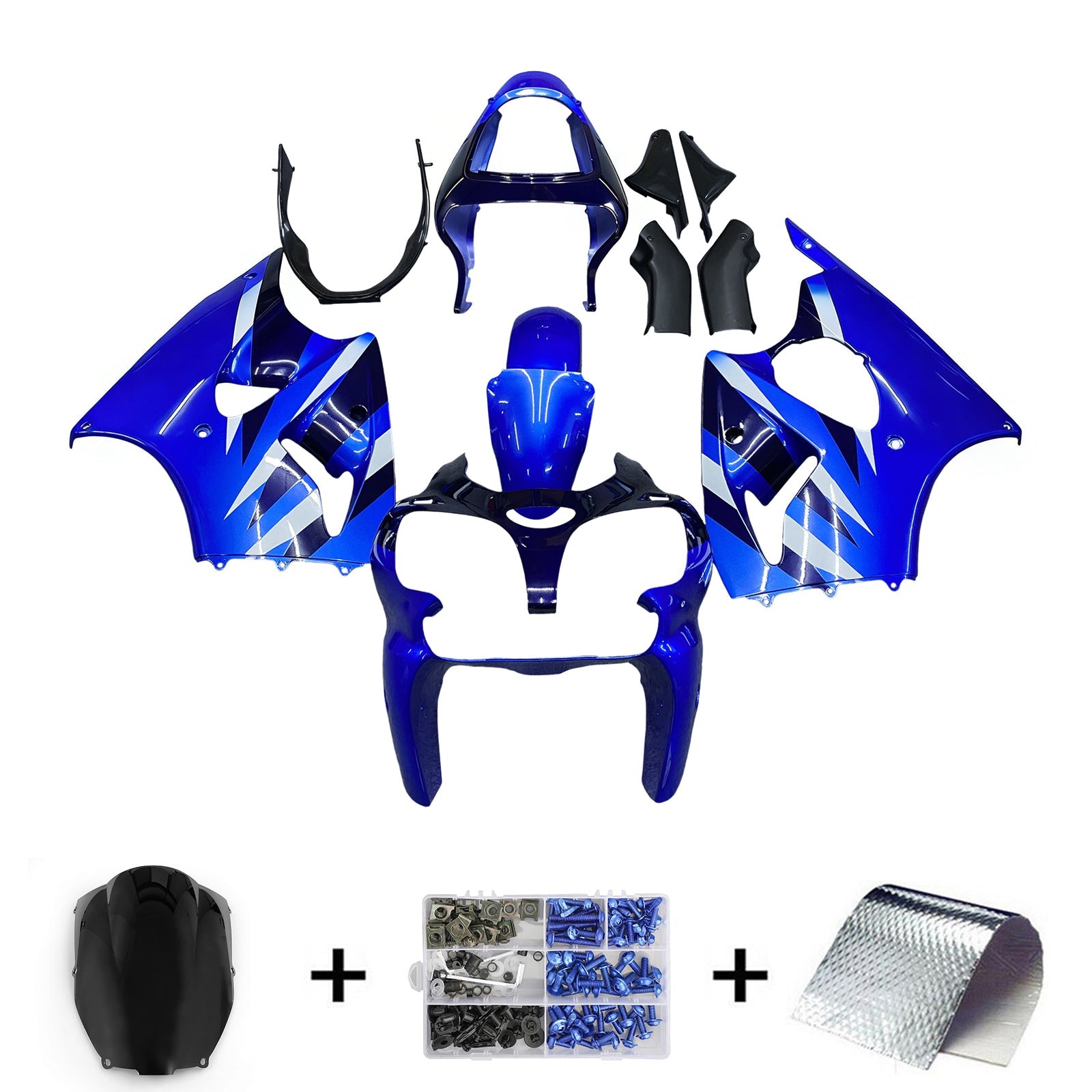 Kit Carenado Kawasaki ZX6R 636 2000-2002 ZZR600 2005-2008 Carrocería
