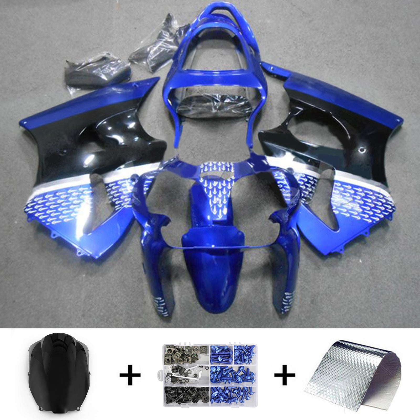 Kit Carenado Kawasaki ZX6R 636 2000-2002 ZZR600 2005-2008 Carrocería