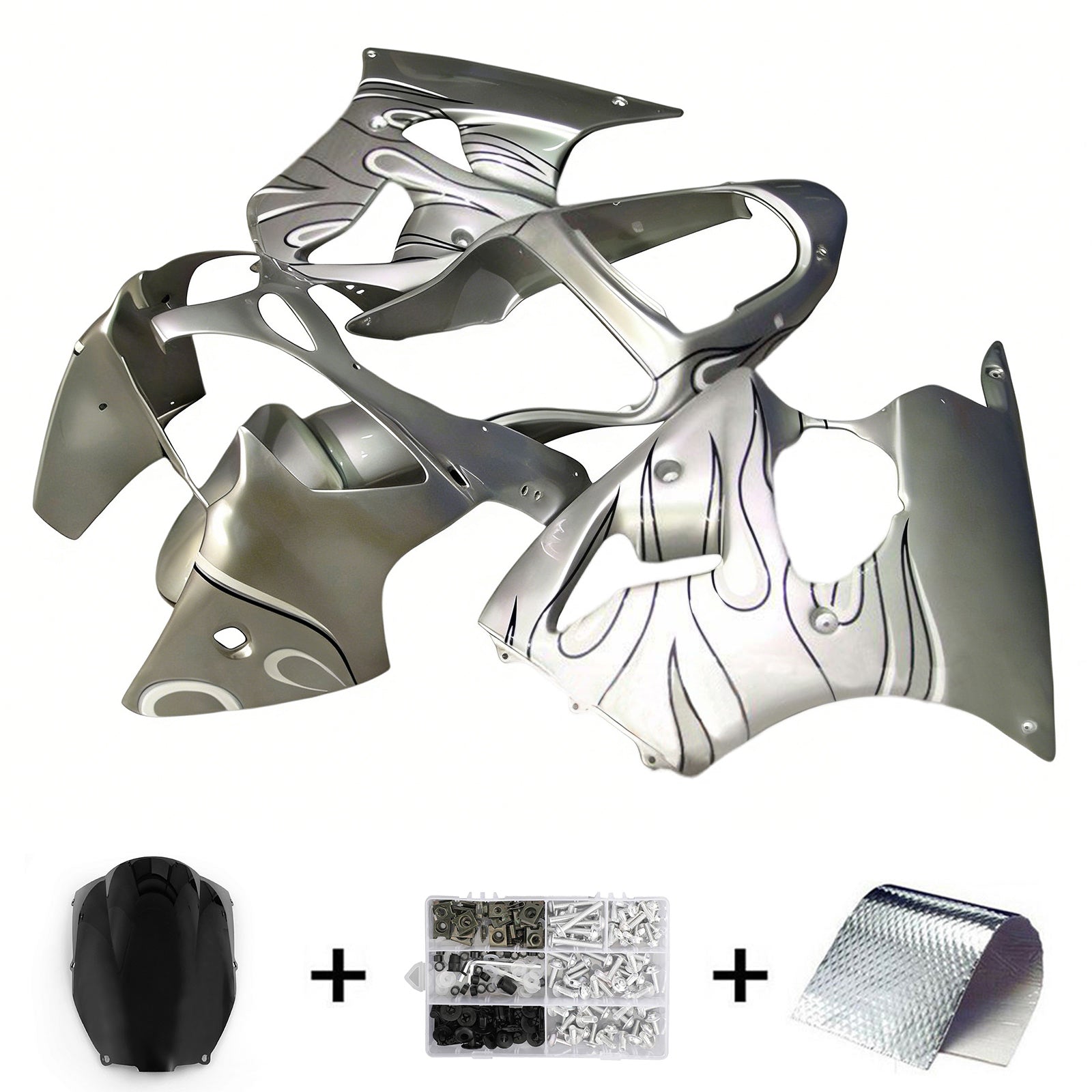 Kawasaki ZX6R 636 2000-2002 ZZR600 2005-2008 Fairing Kit Bodywork