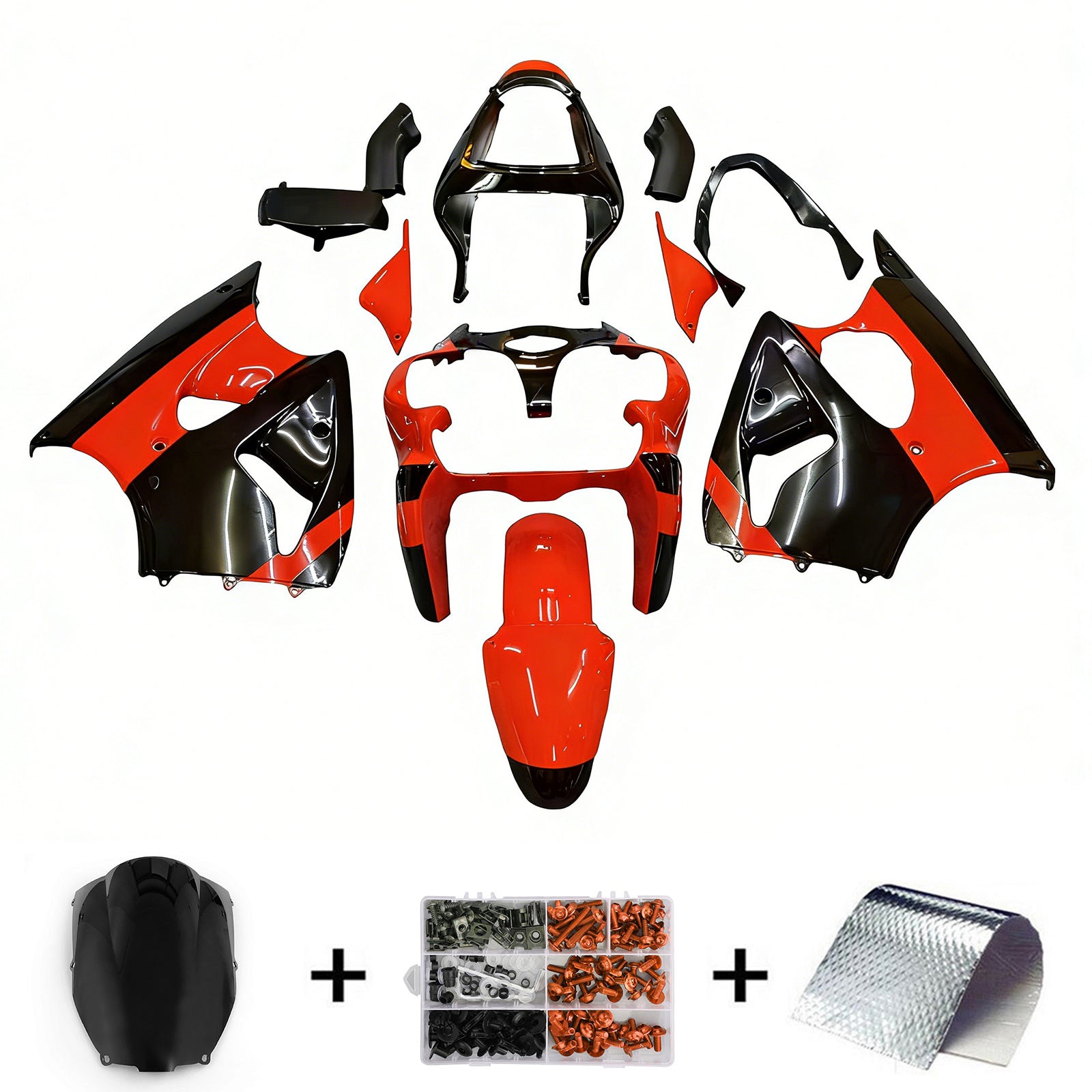 Kawasaki ZX6R 636 2000-2002 ZZR600 2005-2008 Fairing Kit Bodywork
